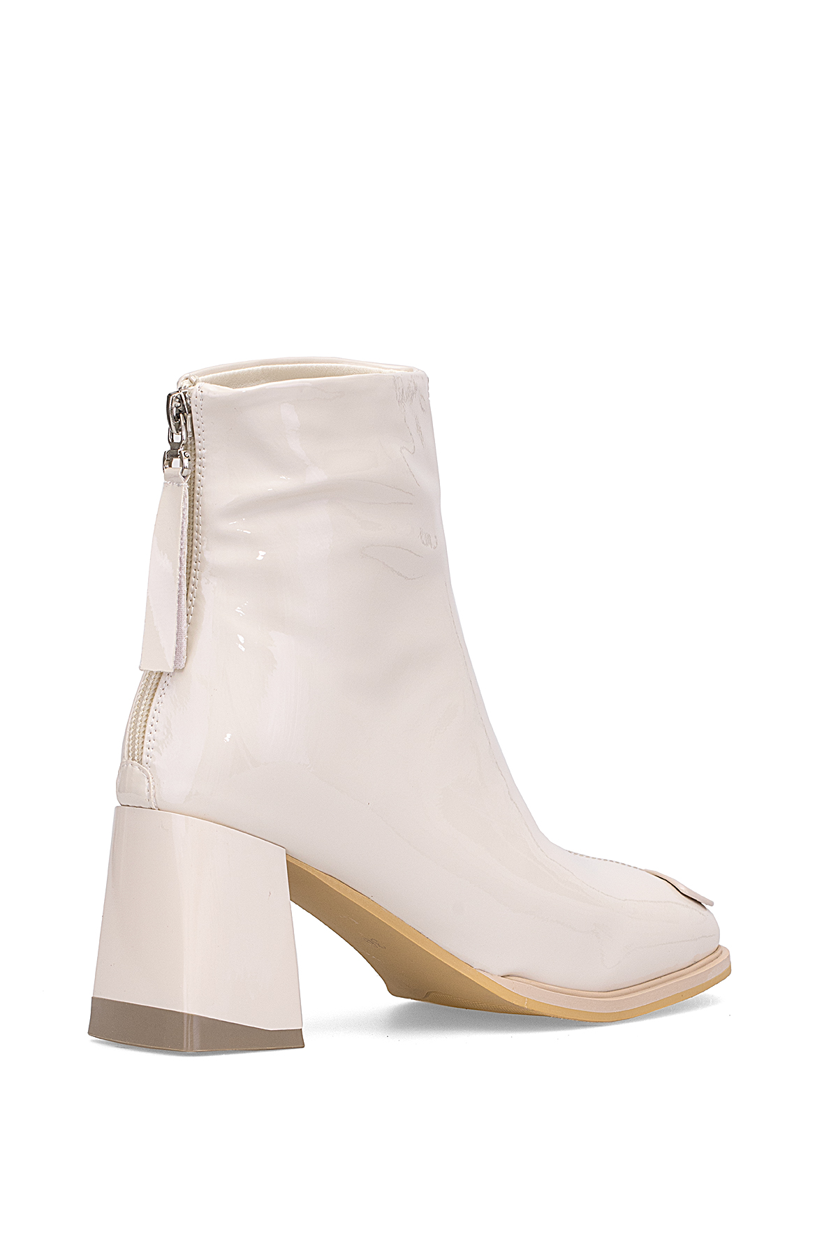 Guja 25K415-1 Kadın Hakiki Deri Topuklu Bot Bej