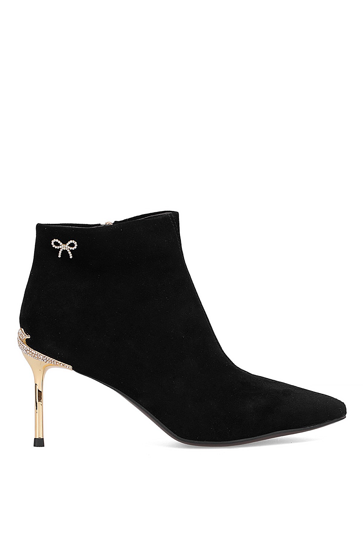 Guja 25K417 Kadın Hakiki Deri Topuklu Bot Siyah