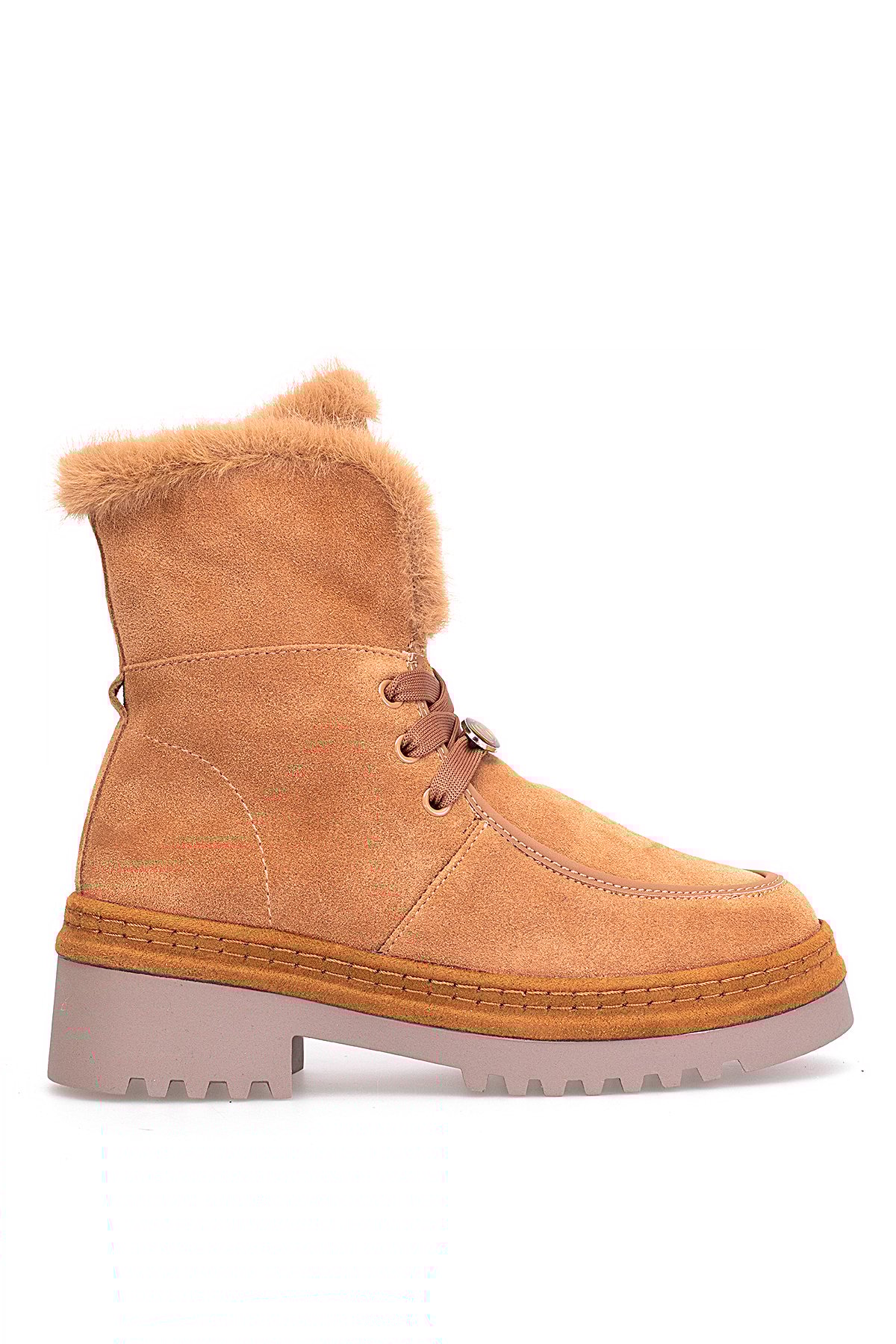 Guja 25K433 Kadın Hakiki Deri Klasik Bot Camel