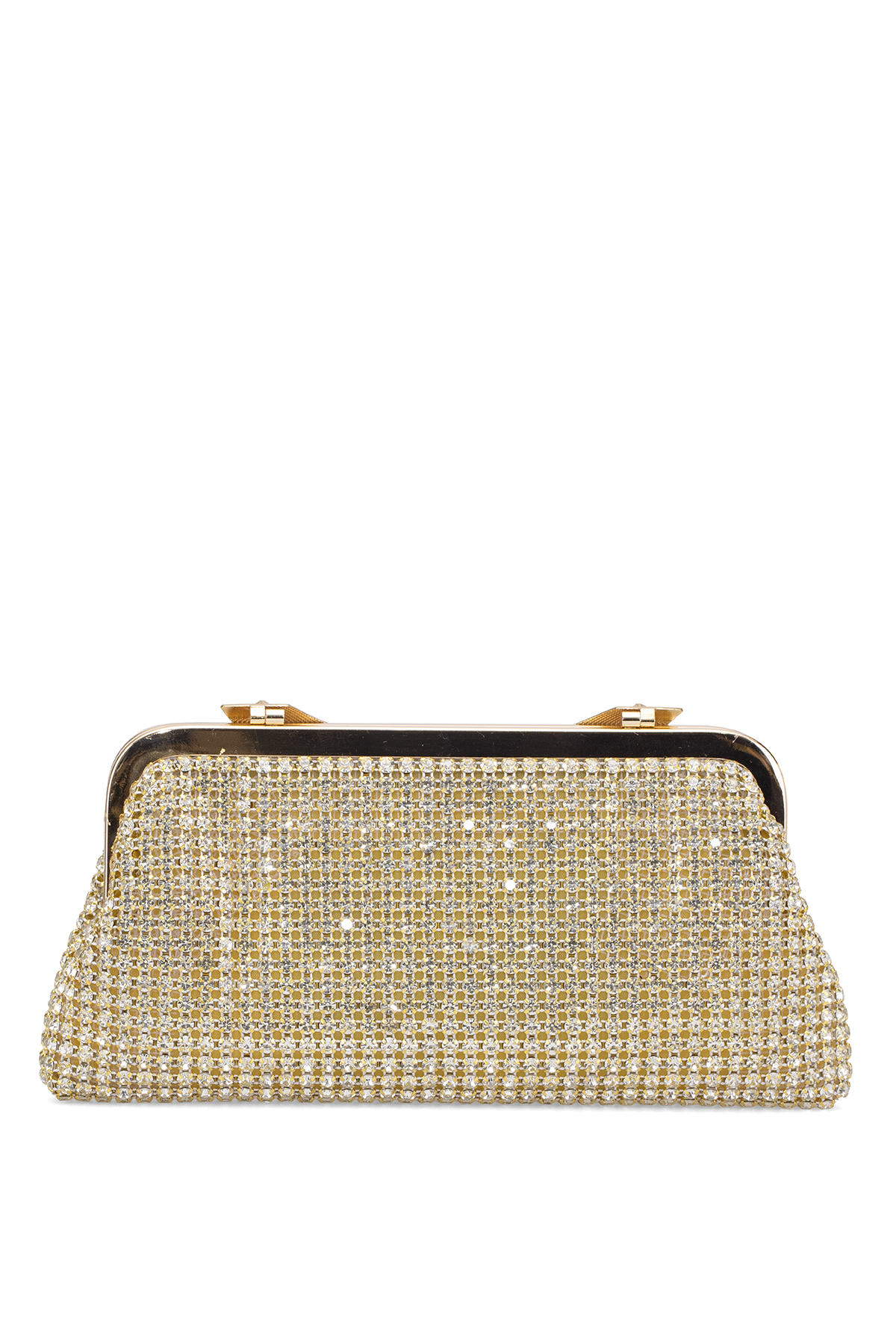 Guja 25KC1284 Kadın Taşlı Portföy Çanta Altın