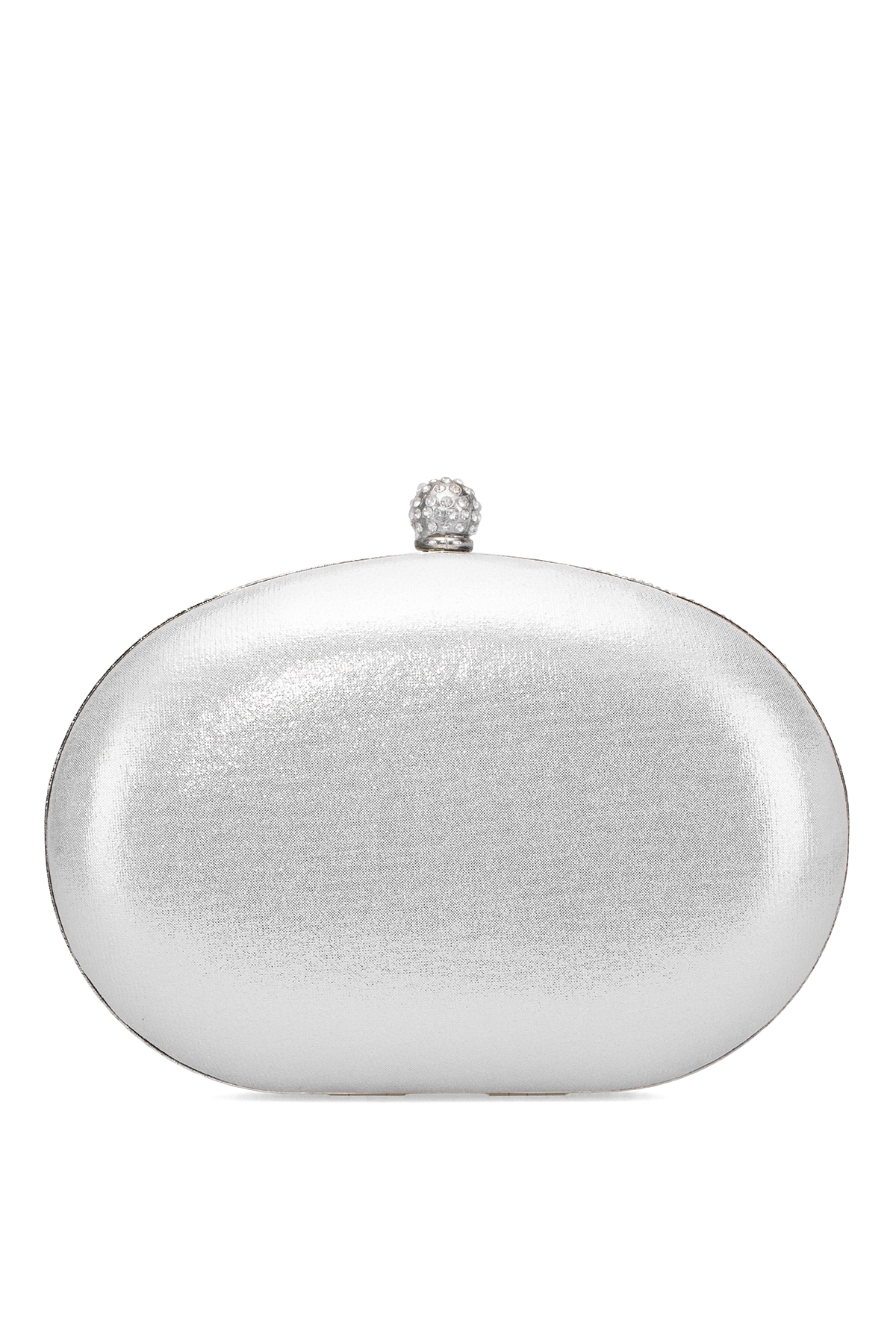 Guja 25KC1288 Kadın Taşlı Kutu El Çantası Gümüş