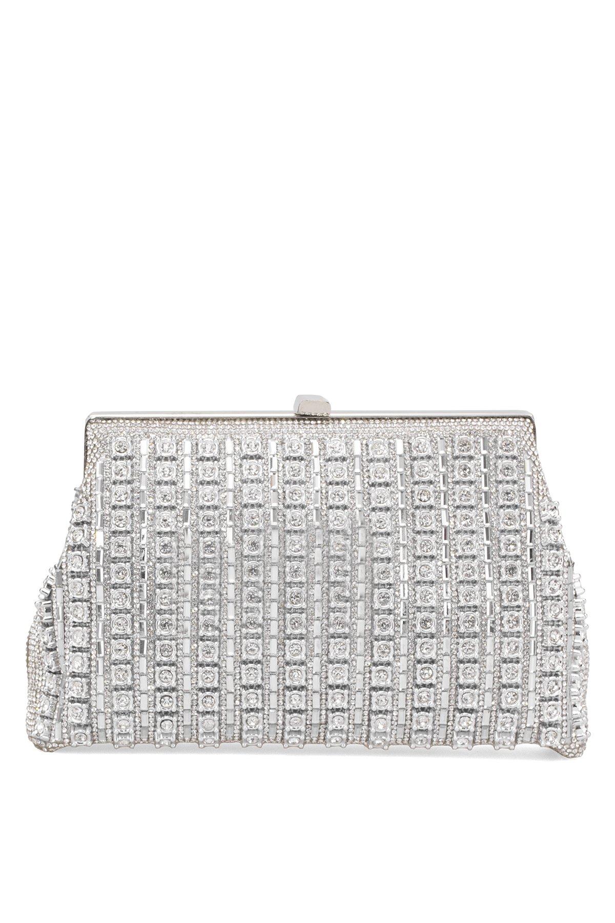 Guja 25KC1292 Kadın Taşlı El Çantası Gümüş