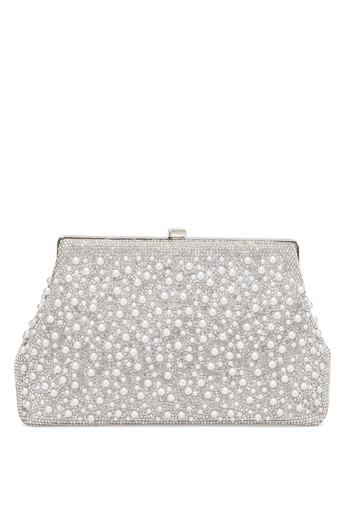 Guja 25KC1293 Kadın Taşlı El Çantası Gümüş