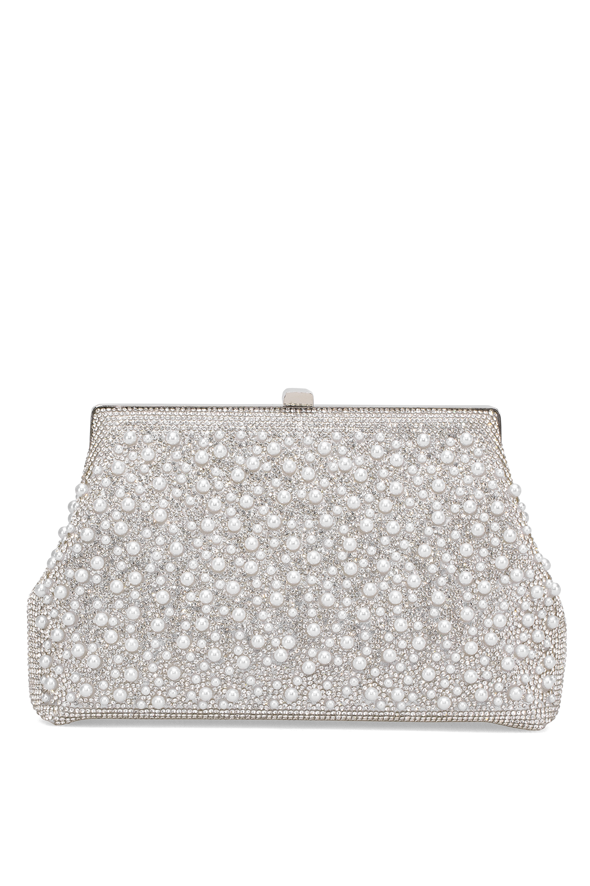 Guja 25KC1293 Kadın Taşlı El Çantası Gümüş