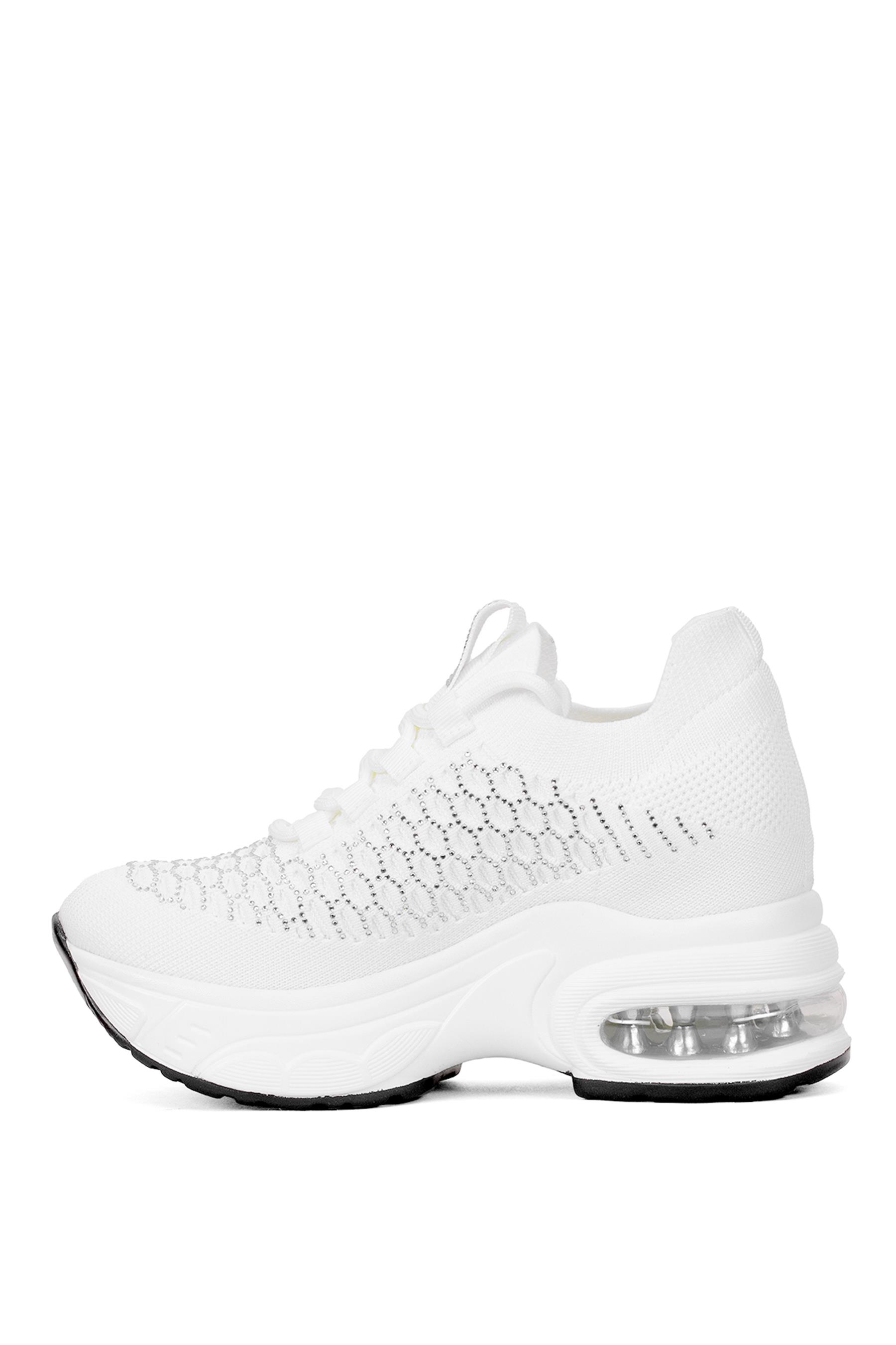 Guja 25Y300-22 Kadın Taşlı Yürüyüş Ayakkabısı Beyaz