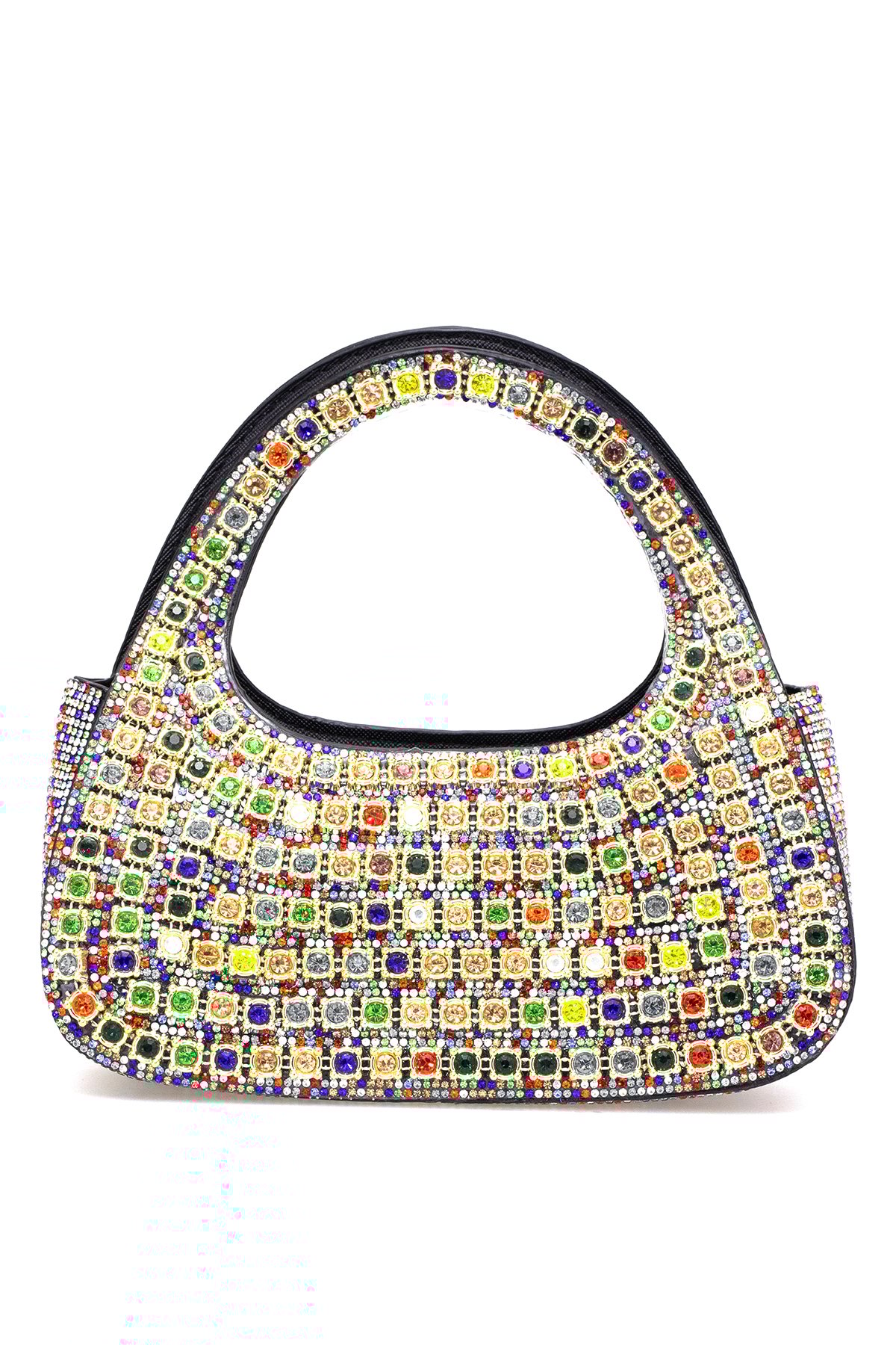Guja 25YG586 Kadın Taşlı El Çantası Çok Renkli