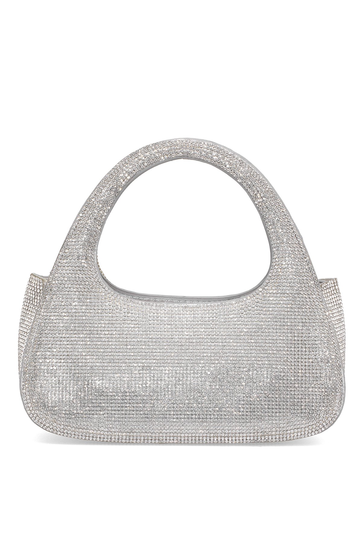 Guja 25YG586 Kadın Taşlı El Çantası Gümüş