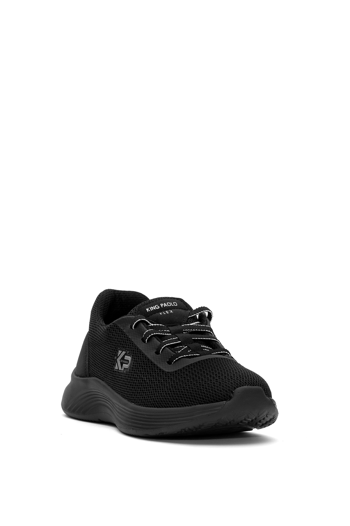 King Paolo H5174 Palmiye Krakers Kadın Klasik Sneaker Siyah