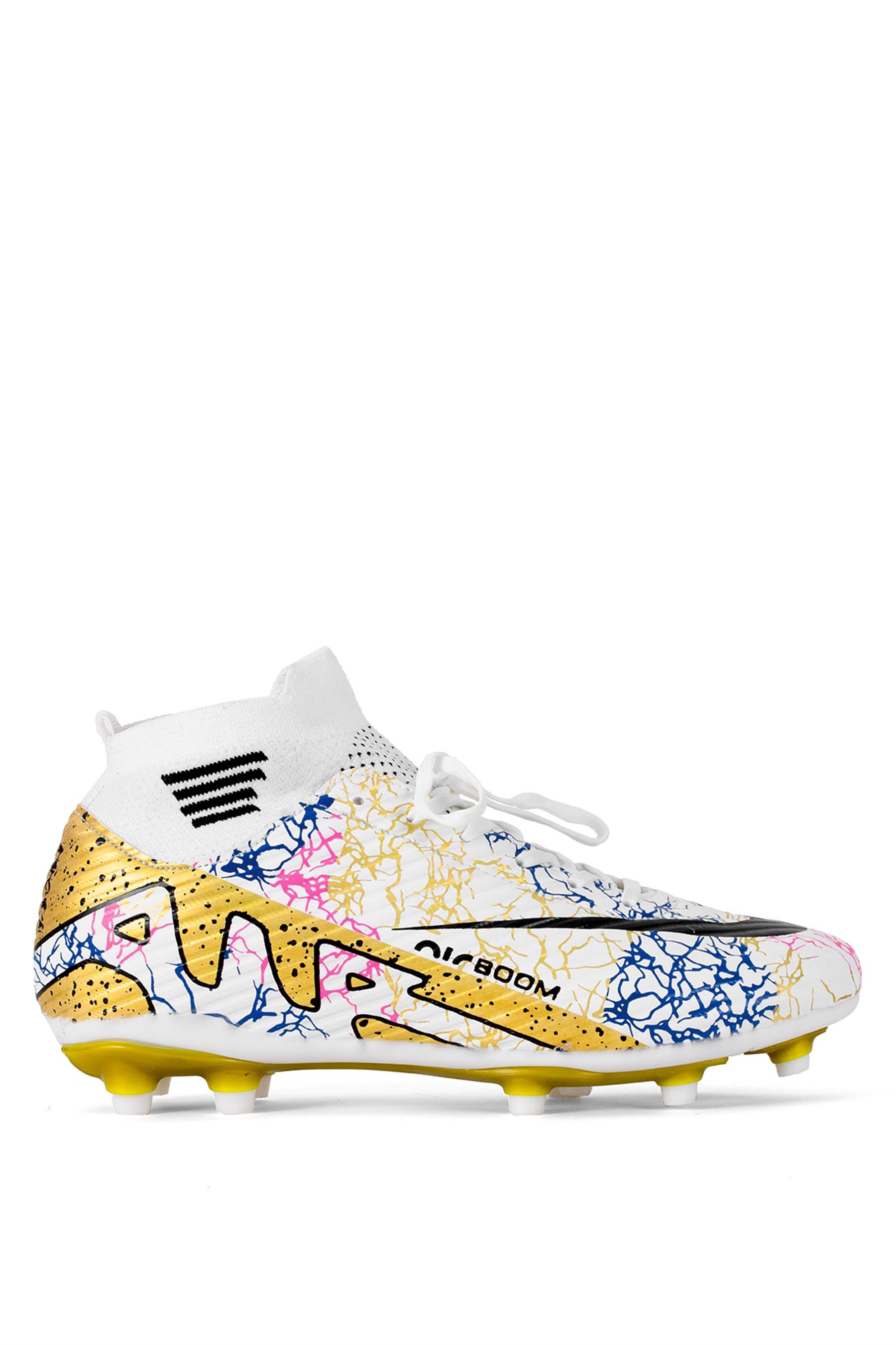 LaLiga Air 565 Erkek Çoraplı Krampon Beyaz - Altın