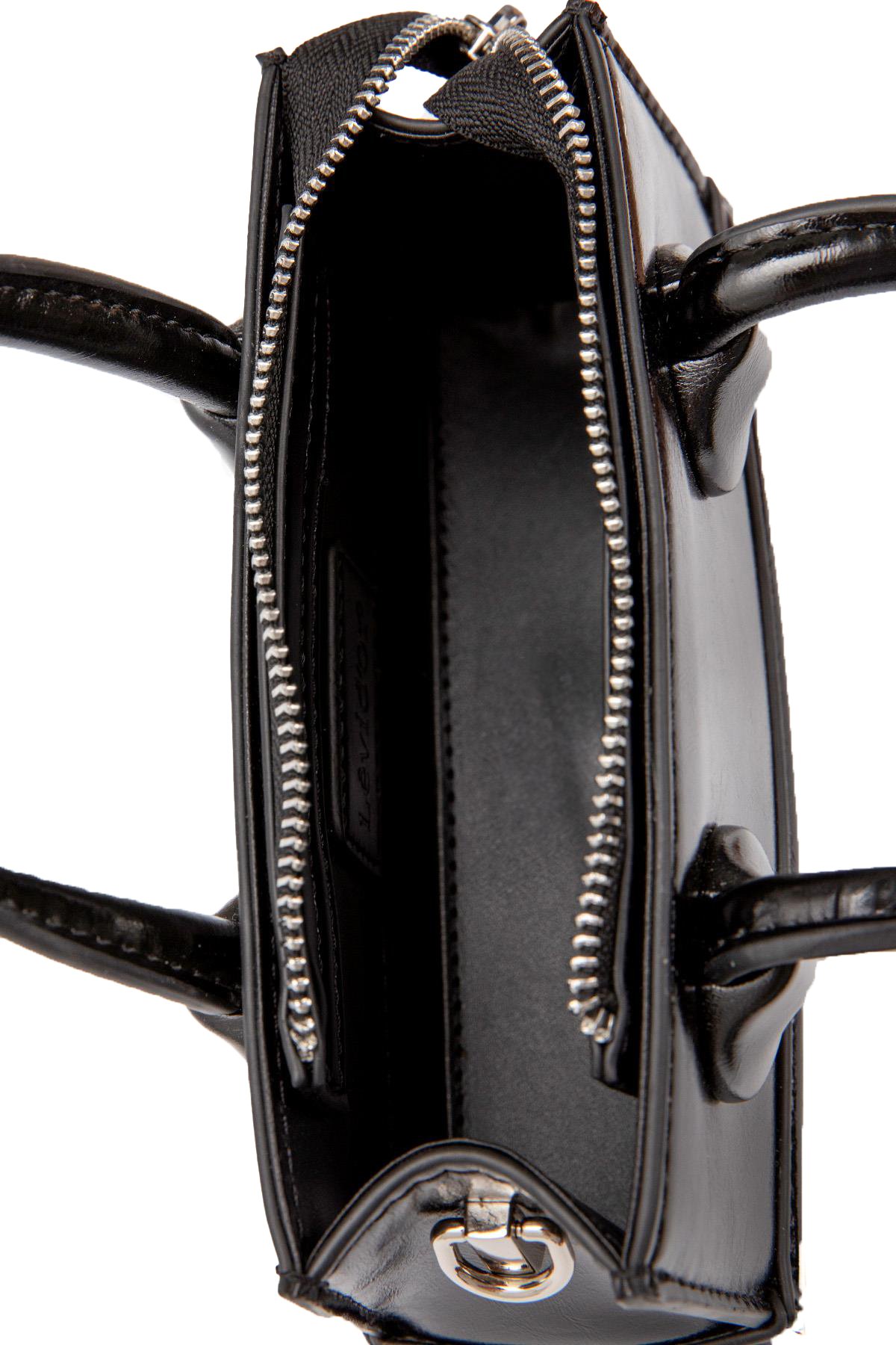 Levidor 930397 Ayarlanabilir Kilit Detaylı Kadın El Çantası Siyah