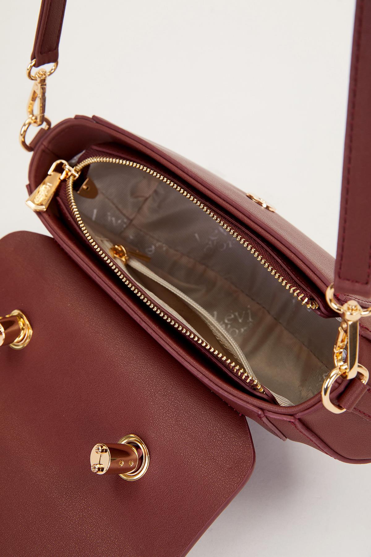 Levidor 930493 Kadın El Çantası Bordo