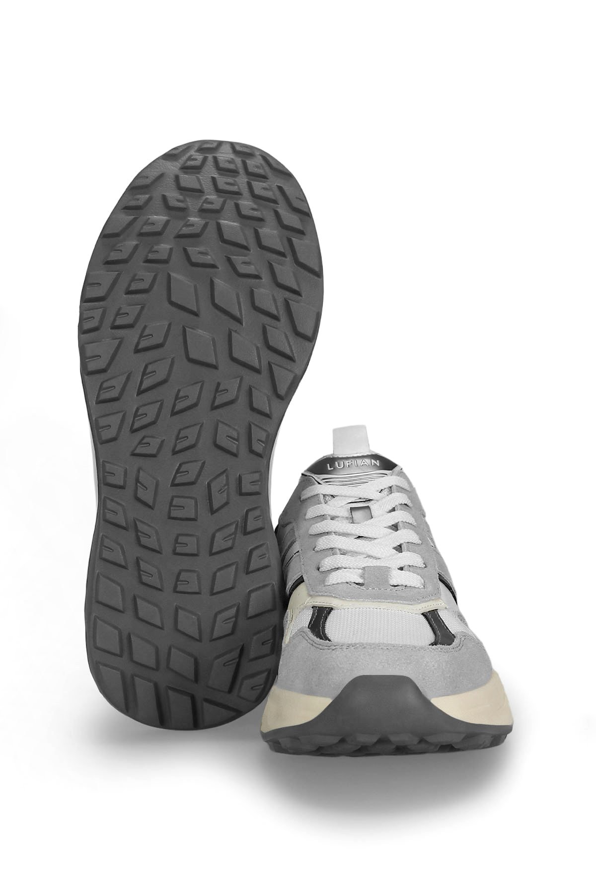 Lufian 112230235 Eduard Erkek Hakiki Deri Klasik Sneaker Gri