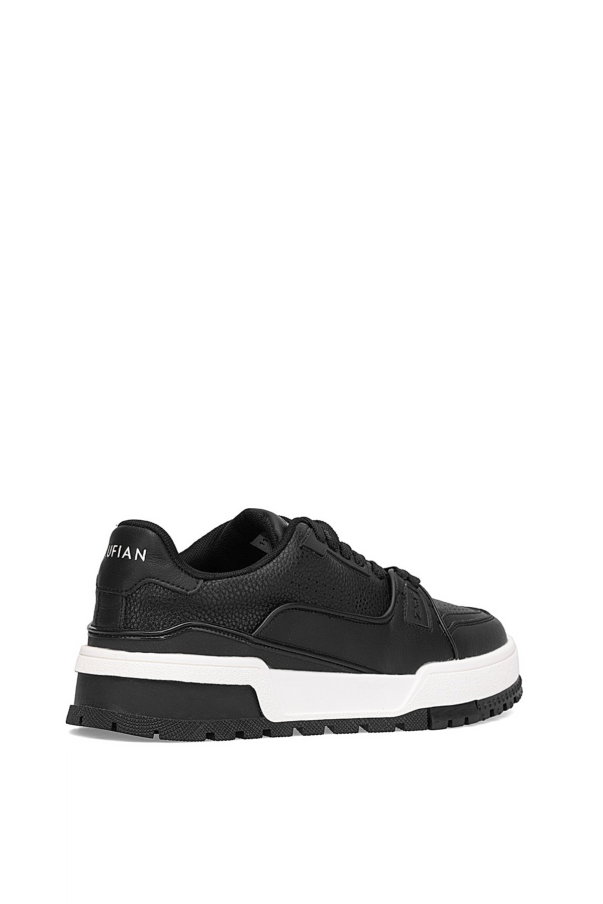 Lufian 112230250 Albert 25K Erkek Hakiki Deri Klasik Sneaker Siyah