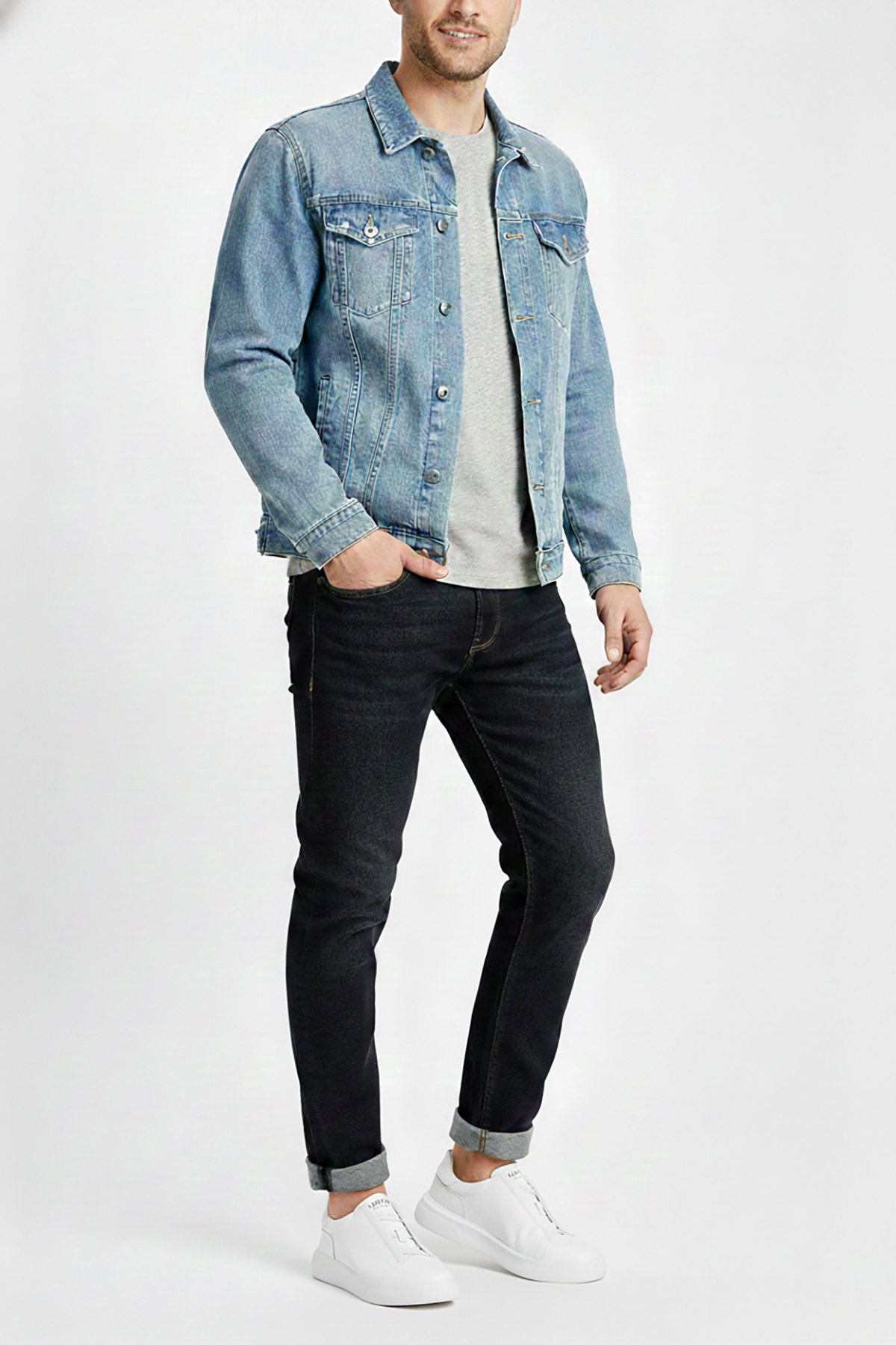 Lufian 112230256 Dante Erkek Hakiki Deri Klasik Sneaker Beyaz