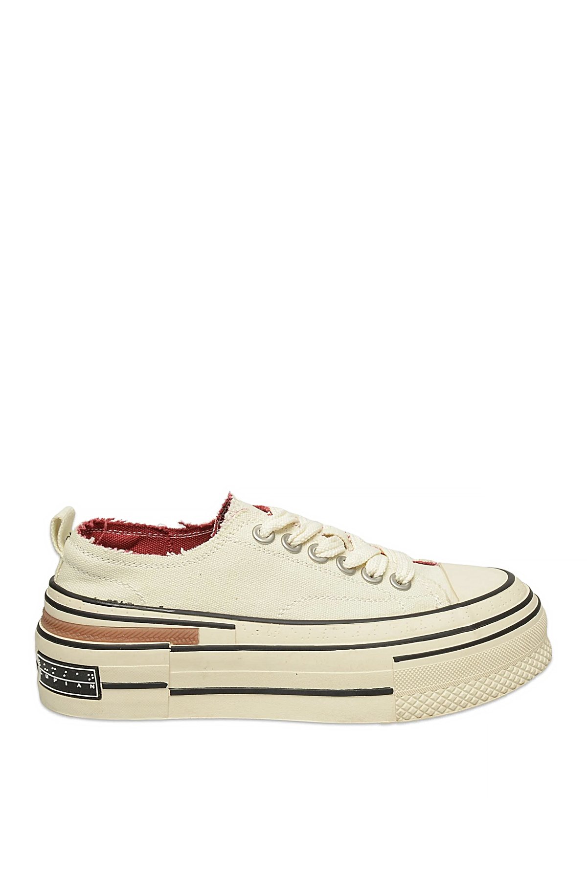 Lufian 121230039 Elena 25K Kadın Hakiki Deri Klasik Sneaker Beyaz