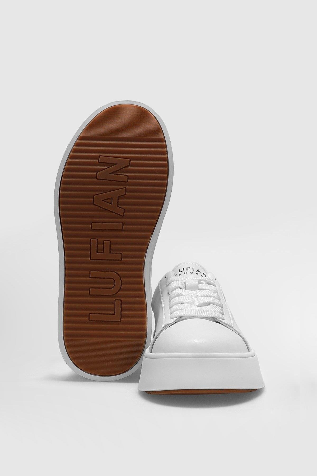 Lufian 122230027 Adel Kadın Hakiki Deri Klasik Sneaker Beyaz