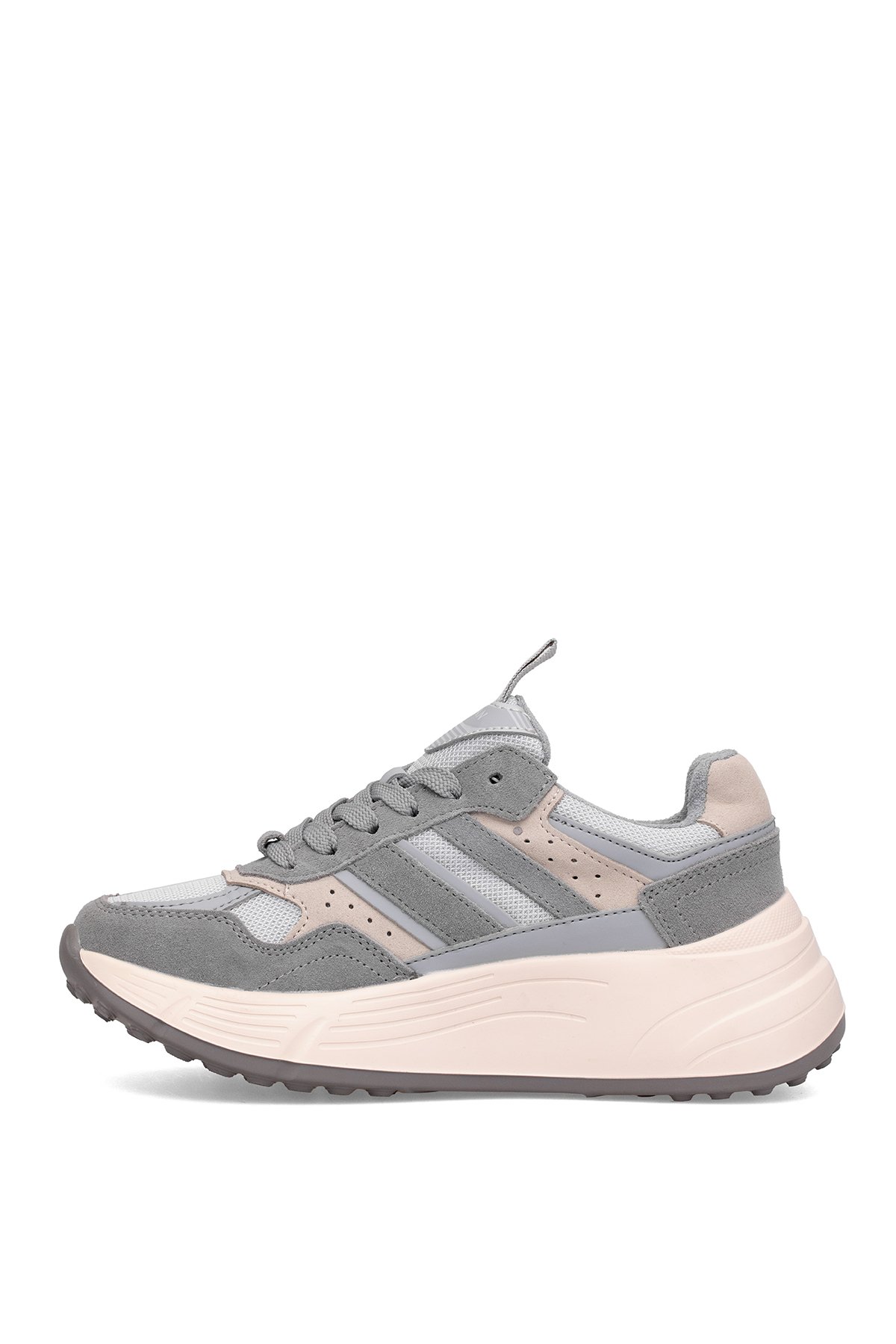 Lufian 122230033 Martina Kadın Hakiki Deri Klasik Sneaker Gri