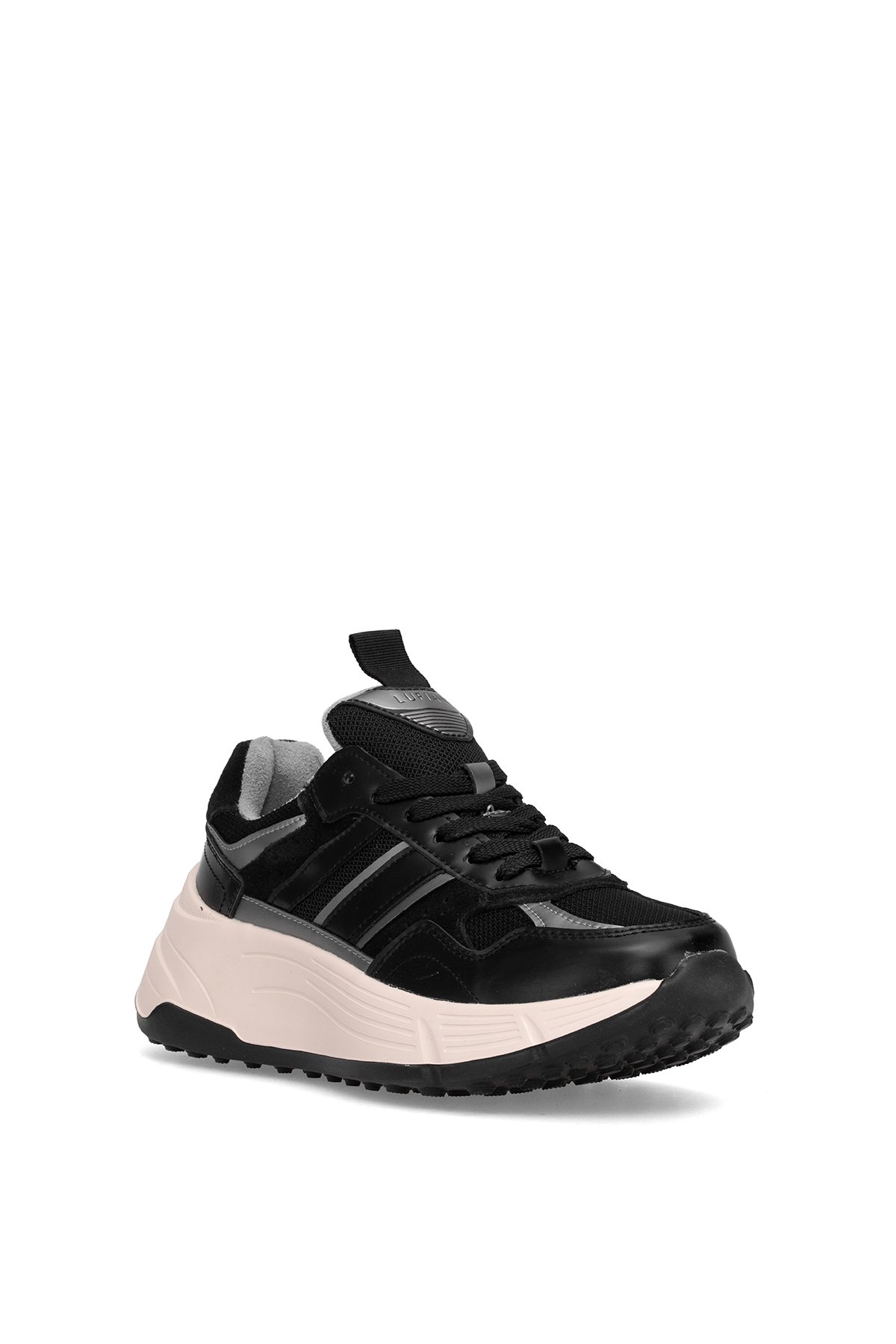 Lufian 122230033 Martina Kadın Hakiki Deri Klasik Sneaker Siyah