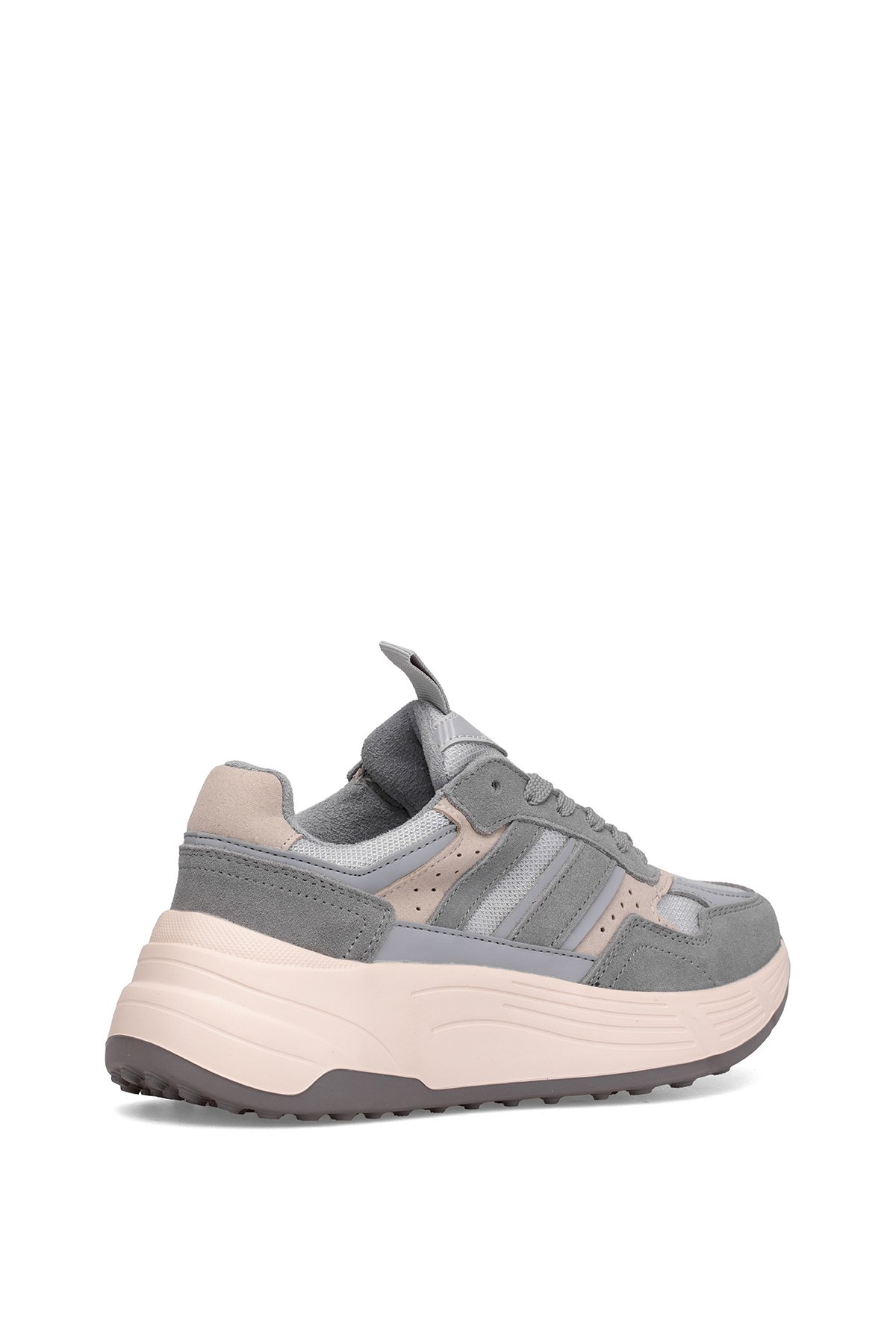 Lufian 122230033 Martina Kadın Hakiki Deri Klasik Sneaker Gri