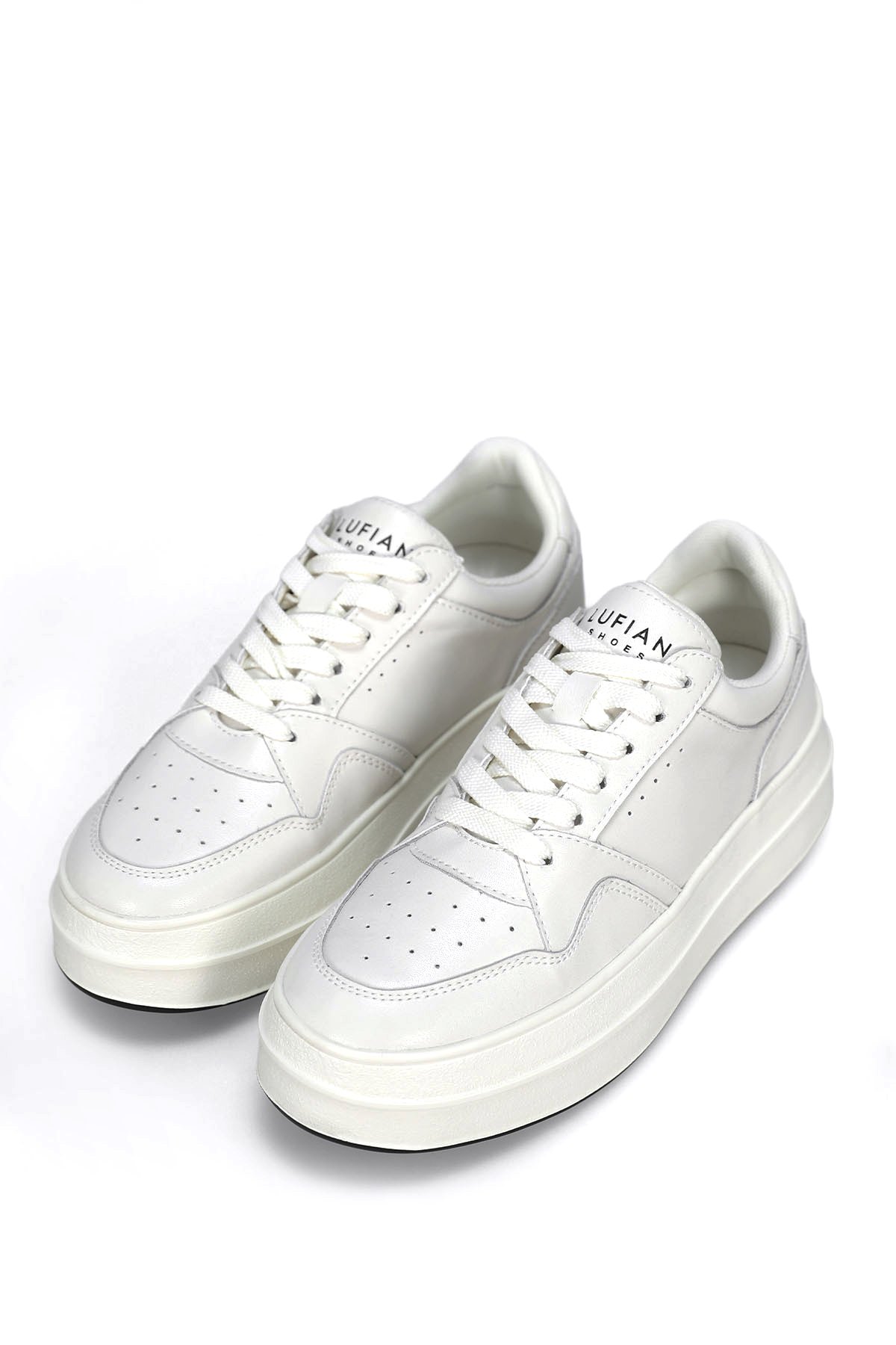 Lufian 122230040 Vanessa Kadın Hakiki Deri Klasik Sneaker Beyaz