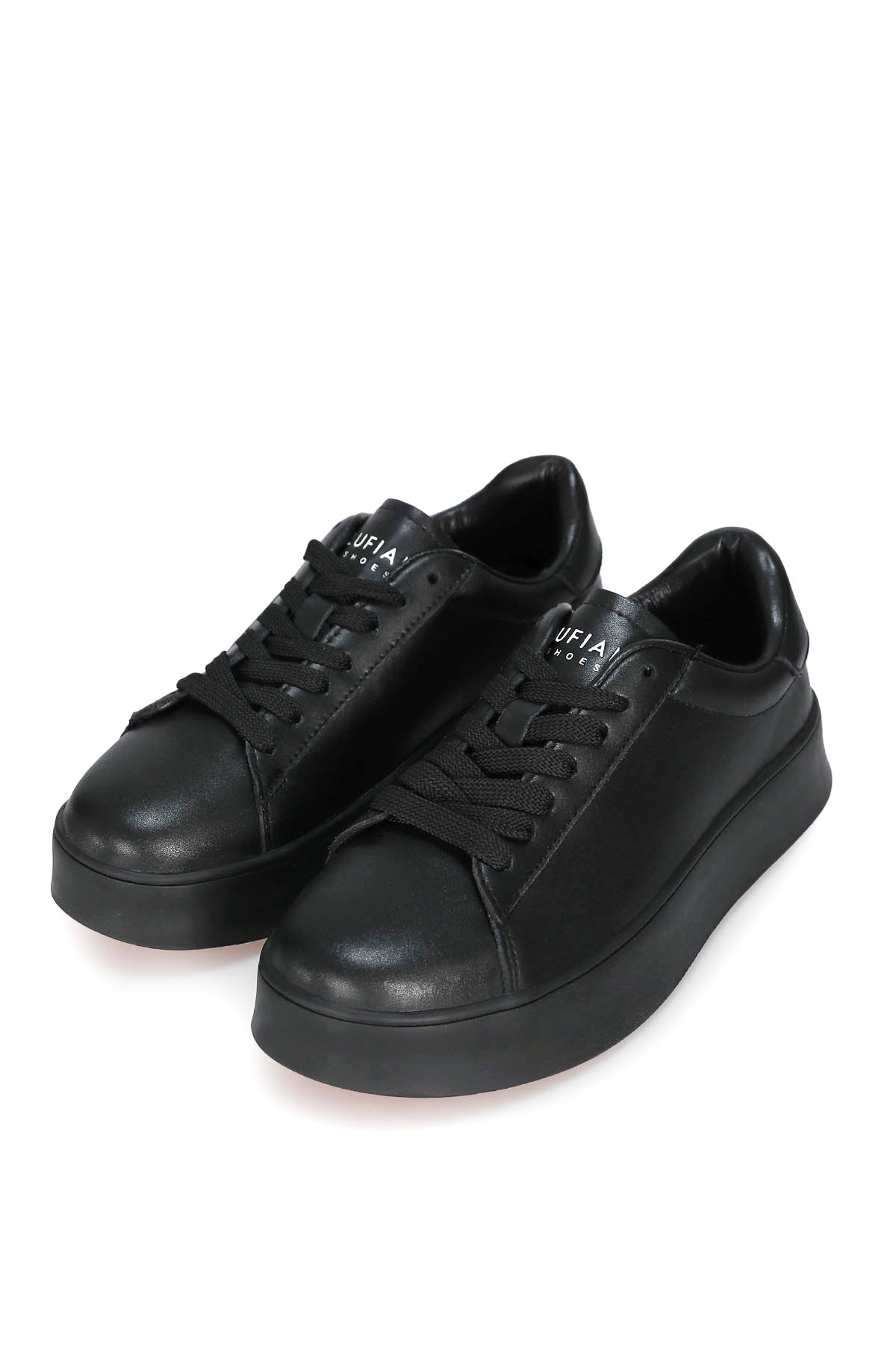 Lufian 122230051 Adel Kadın Hakiki Deri Klasik Sneaker Siyah