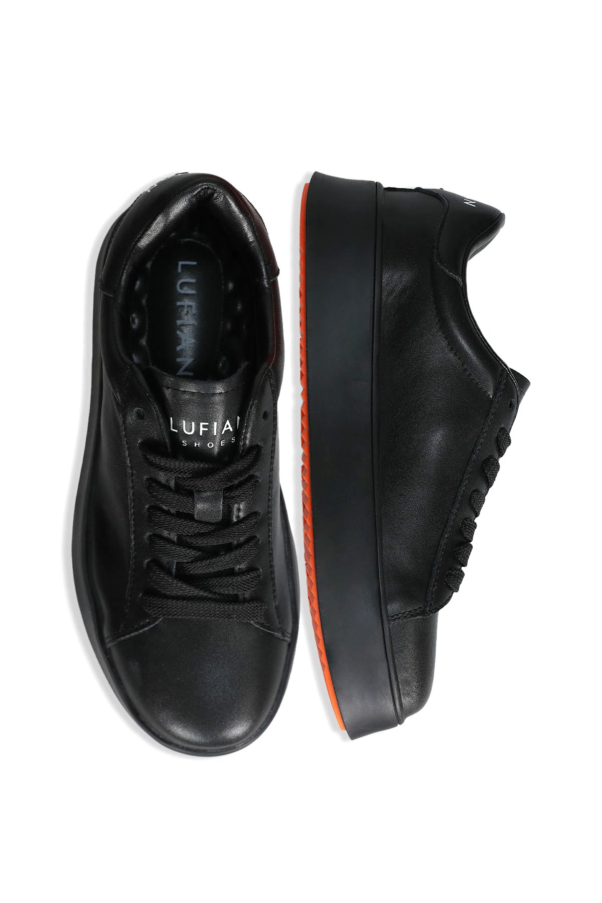 Lufian 122230051 Adel Kadın Hakiki Deri Klasik Sneaker Siyah