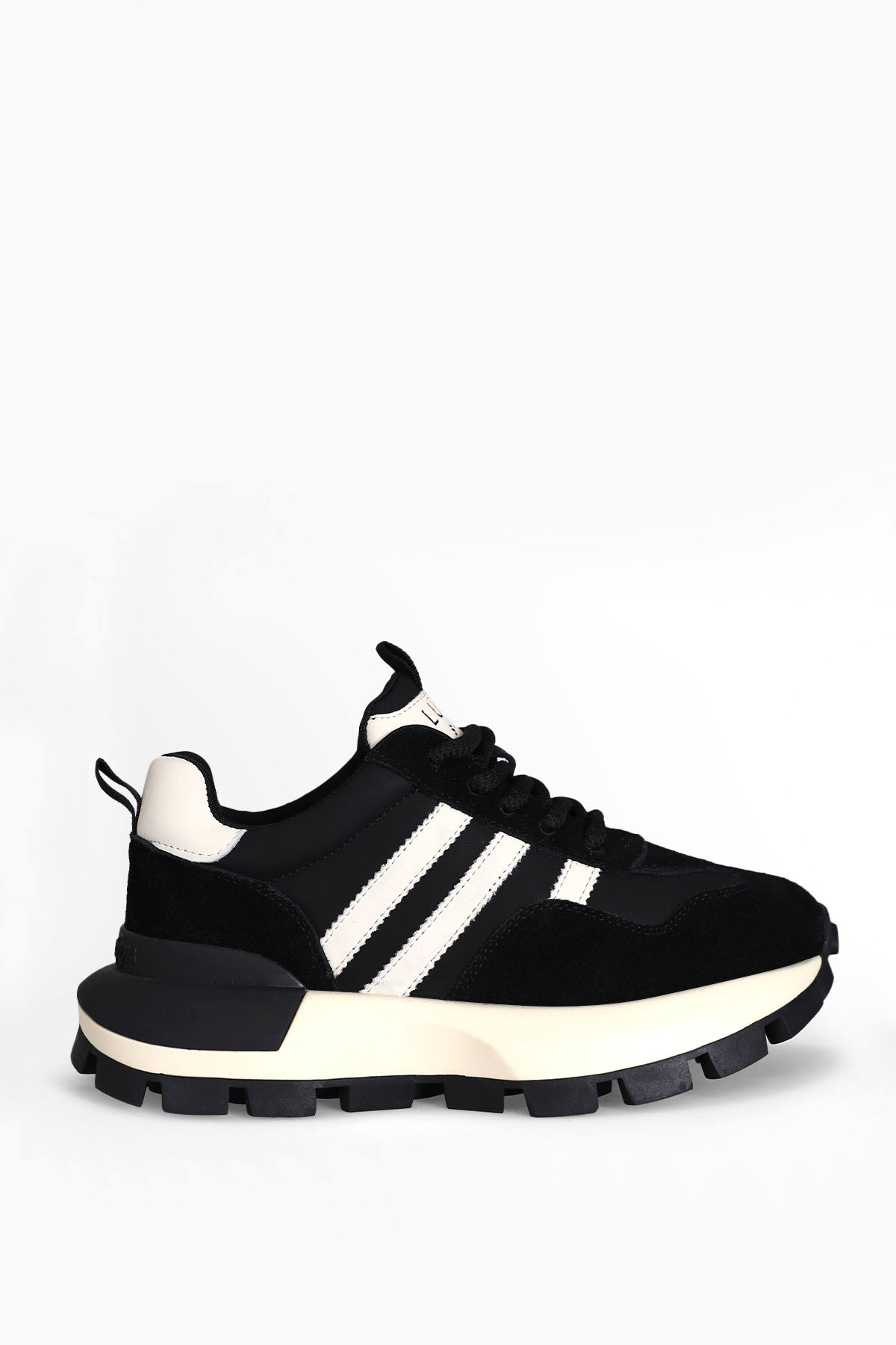 Lufian 122230053 Tatum Kadın Hakiki Deri Klasik Sneaker Siyah