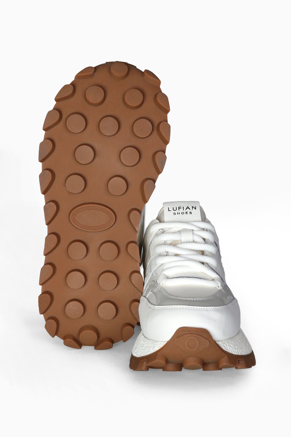 Lufian 122230054 Emily Kadın Hakiki Deri Klasik Sneaker Beyaz