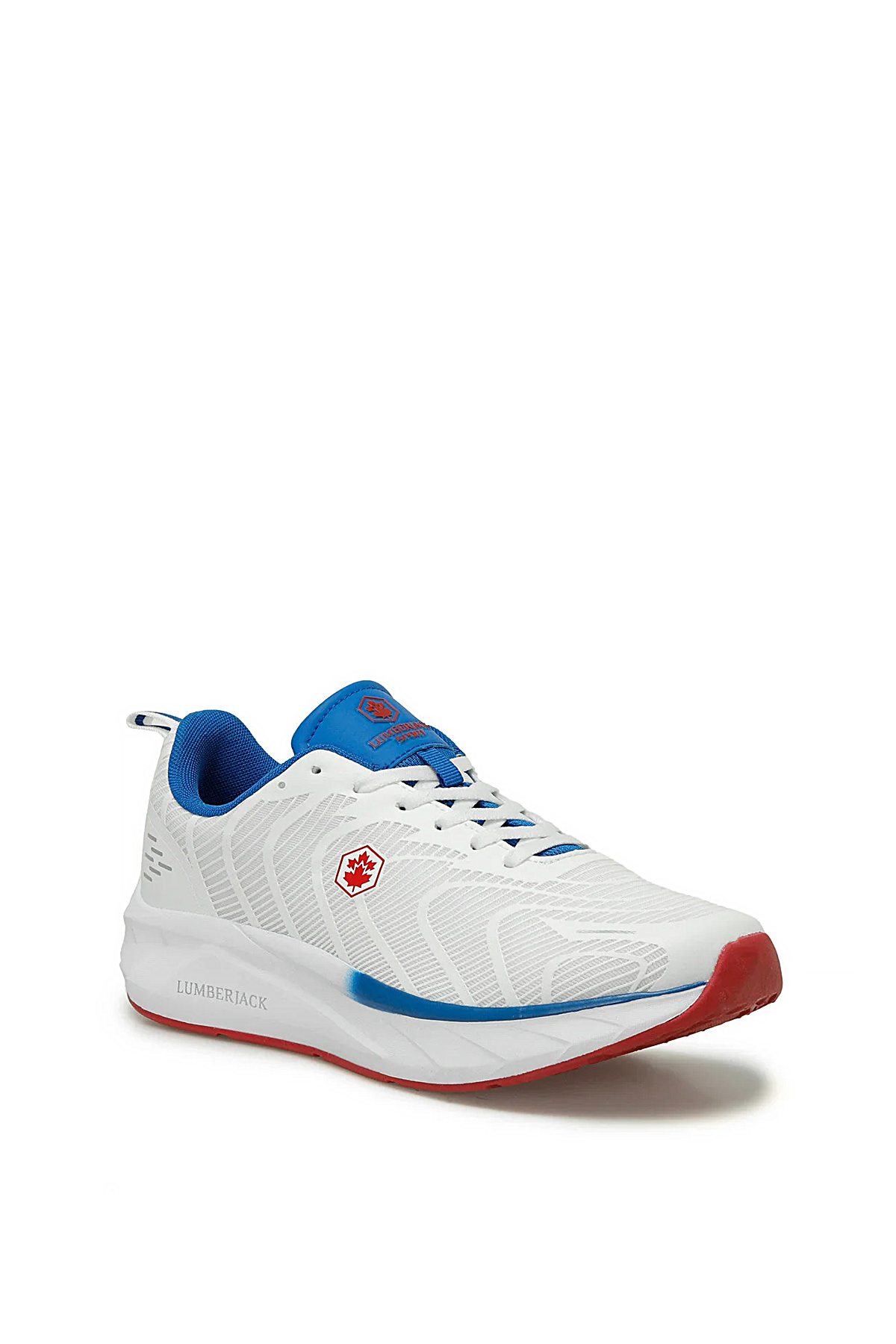 Lumberjack A101932481 5M Cold 5FX Erkek Koşu Ayakkabısı Beyaz - Mavi