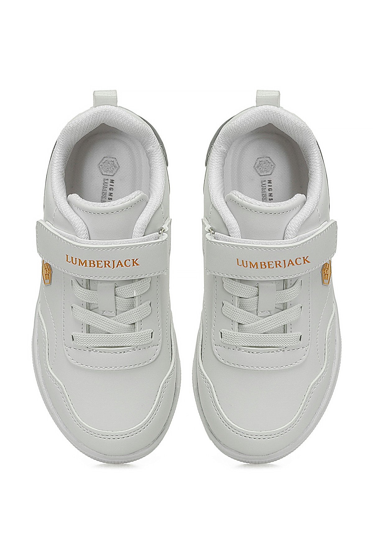 Lumberjack A102021758 5W Rich JR Erkek Çocuk Klasik Sneaker Beyaz - Turuncu