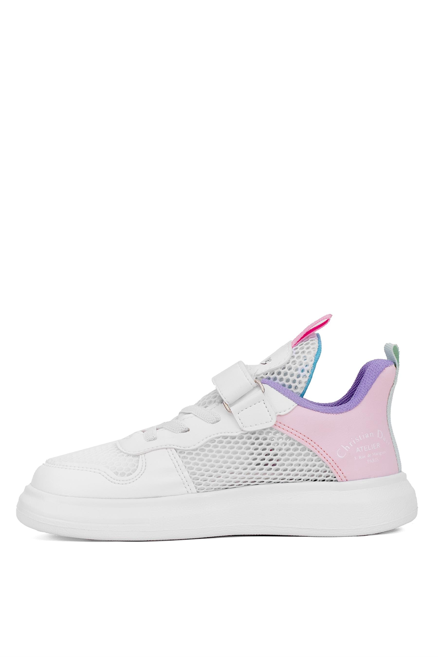 M.P 251-3405FT Filet Kız Çocuk Yürüyüş Ayakkabısı Beyaz - Pembe