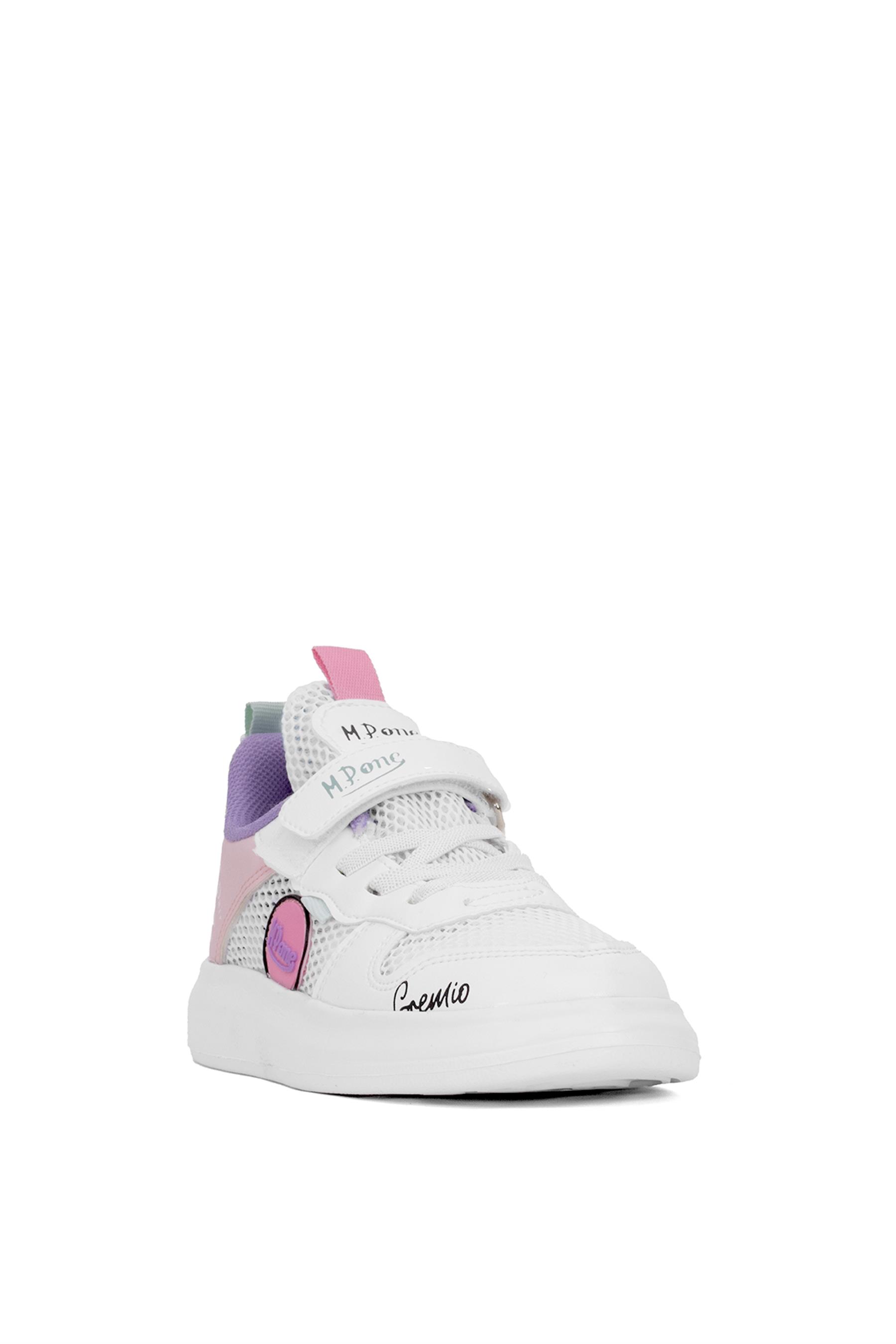 M.P 251-3405FT Filet Kız Çocuk Yürüyüş Ayakkabısı Beyaz - Pembe