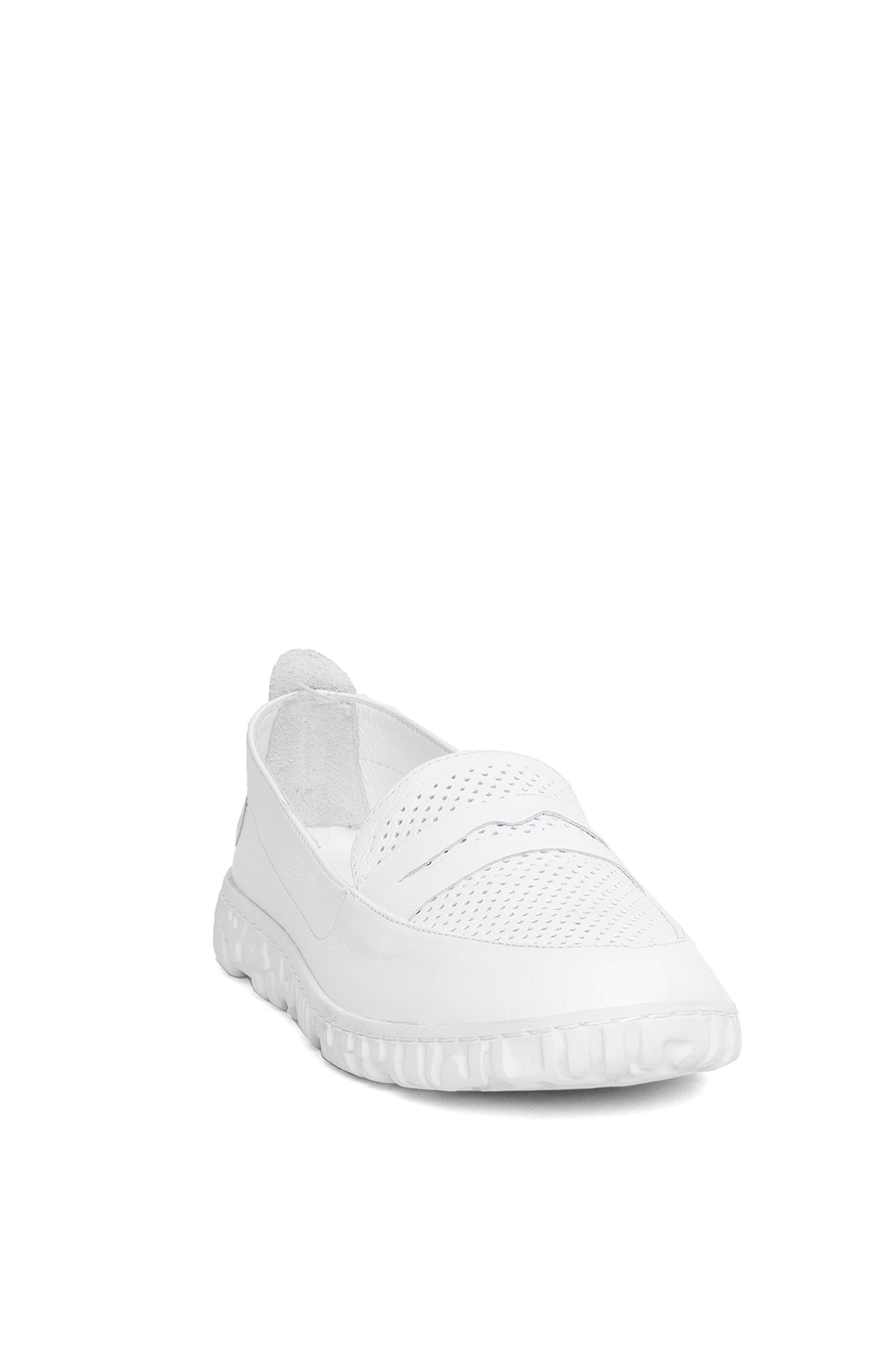 Mammamia D24YA-325 Kadın Deri Casual Ayakkabı Beyaz