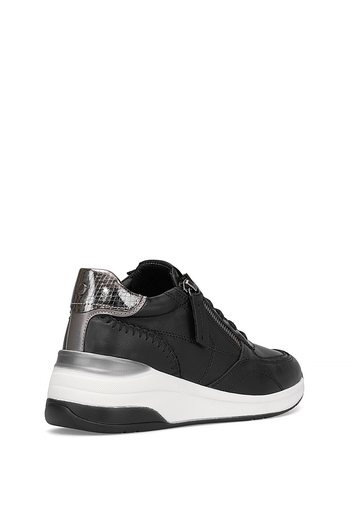 Mammamia D25KA-7300 Kadın Hakiki Deri Dolgu Topuk Ayakkabı Siyah