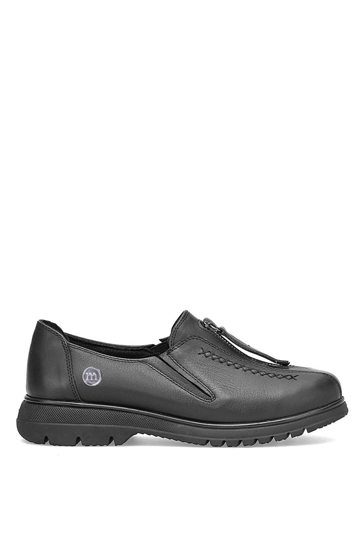 Mammamia D25KA-845 Kadın Hakiki Deri Casual Ayakkabı Siyah