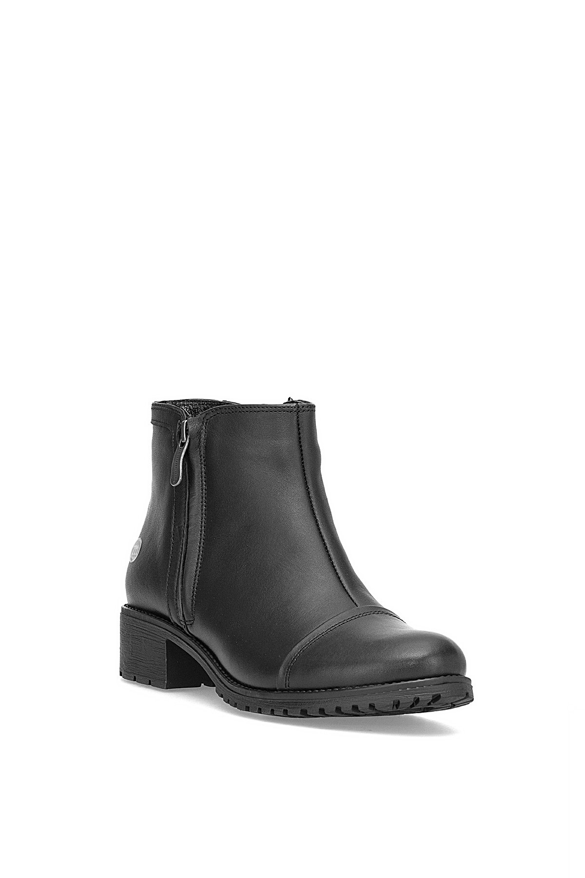 Mammamia D25KB-1615 Kadın Hakiki Deri Topuklu Bot Siyah