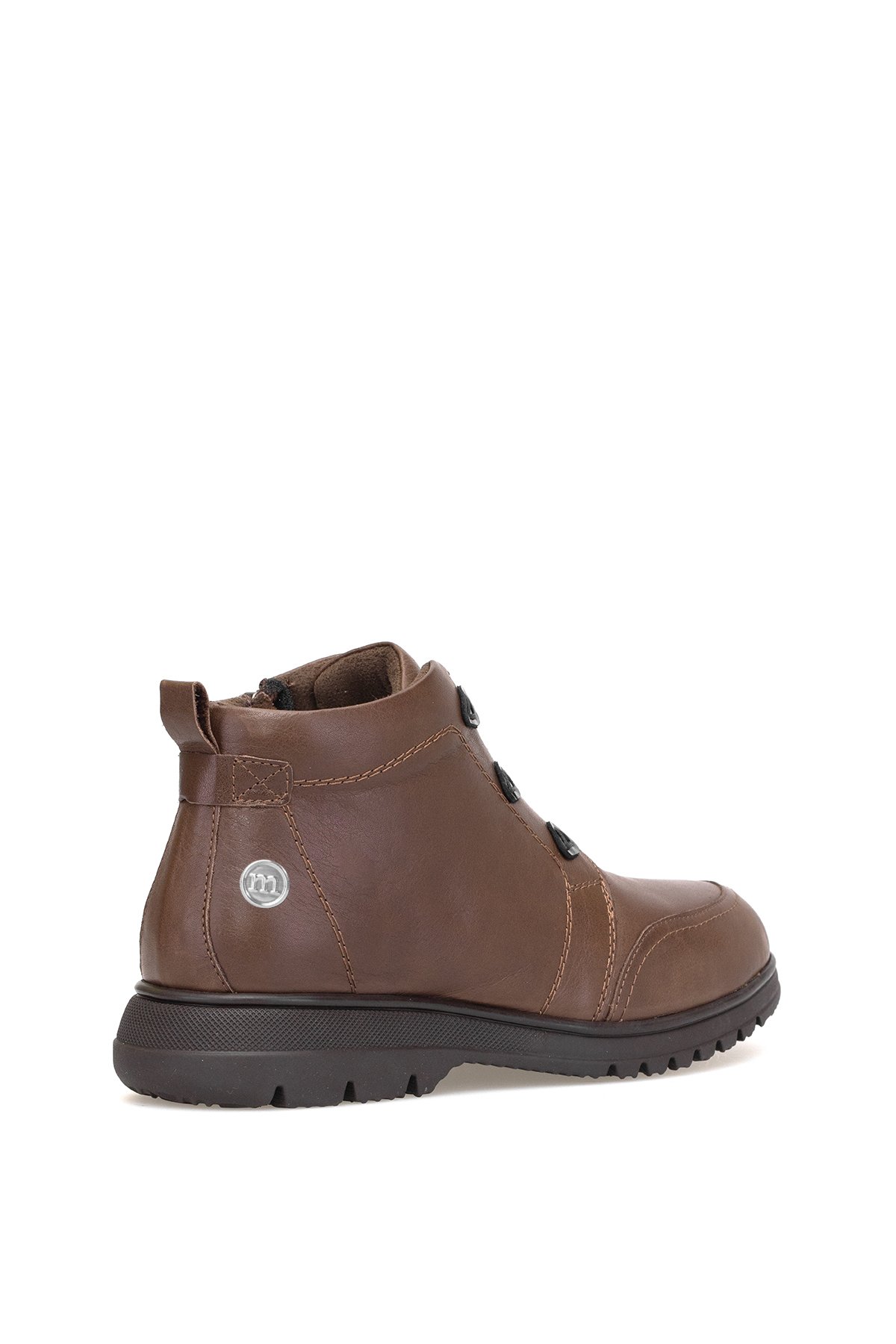 Mammamia D25KB-1730 Kadın Hakiki Deri Düz Bot Kahverengi