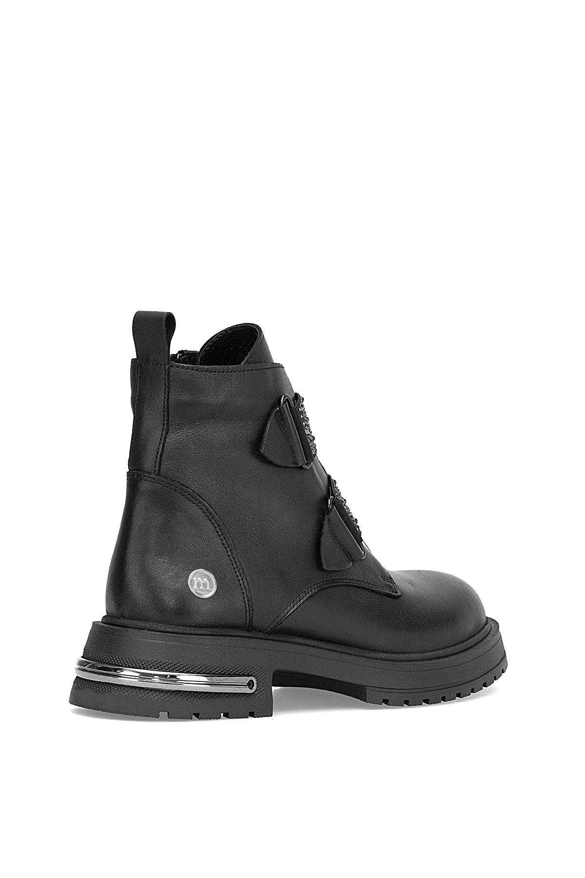 Mammamia D25KB-8175 Kadın Hakiki Deri Topuklu Bot Siyah