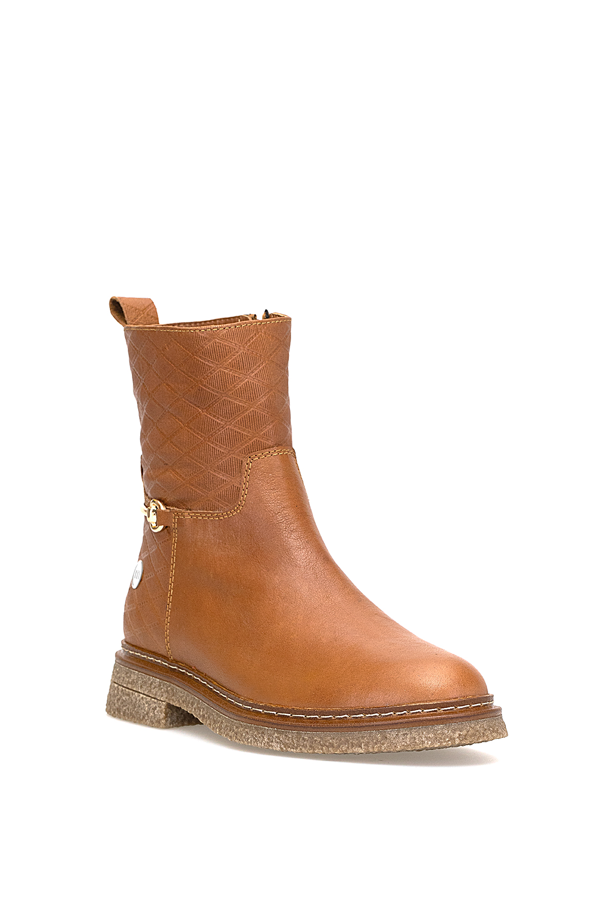 Mammamia D25KB-8585 Kadın Hakiki Deri Klasik Bot Taba