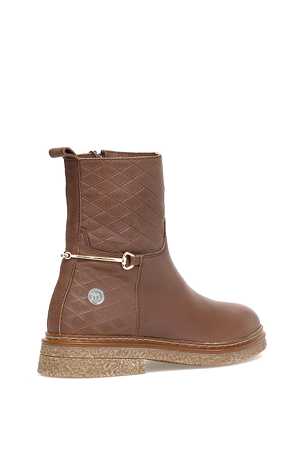 Mammamia D25KB-8585 Kadın Hakiki Deri Klasik Bot Kahverengi