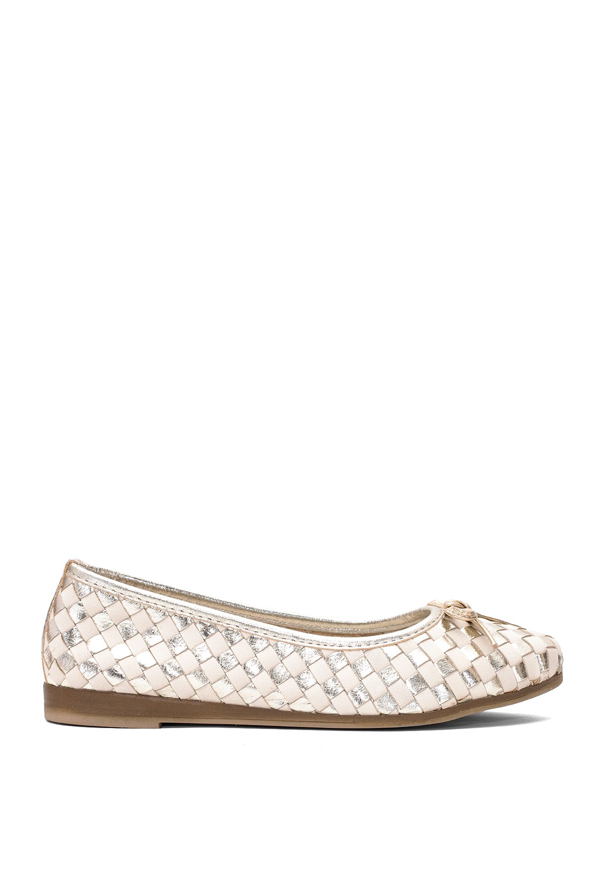 Mammamia D25YA-525 Kadın Hakiki Deri Babet Altın