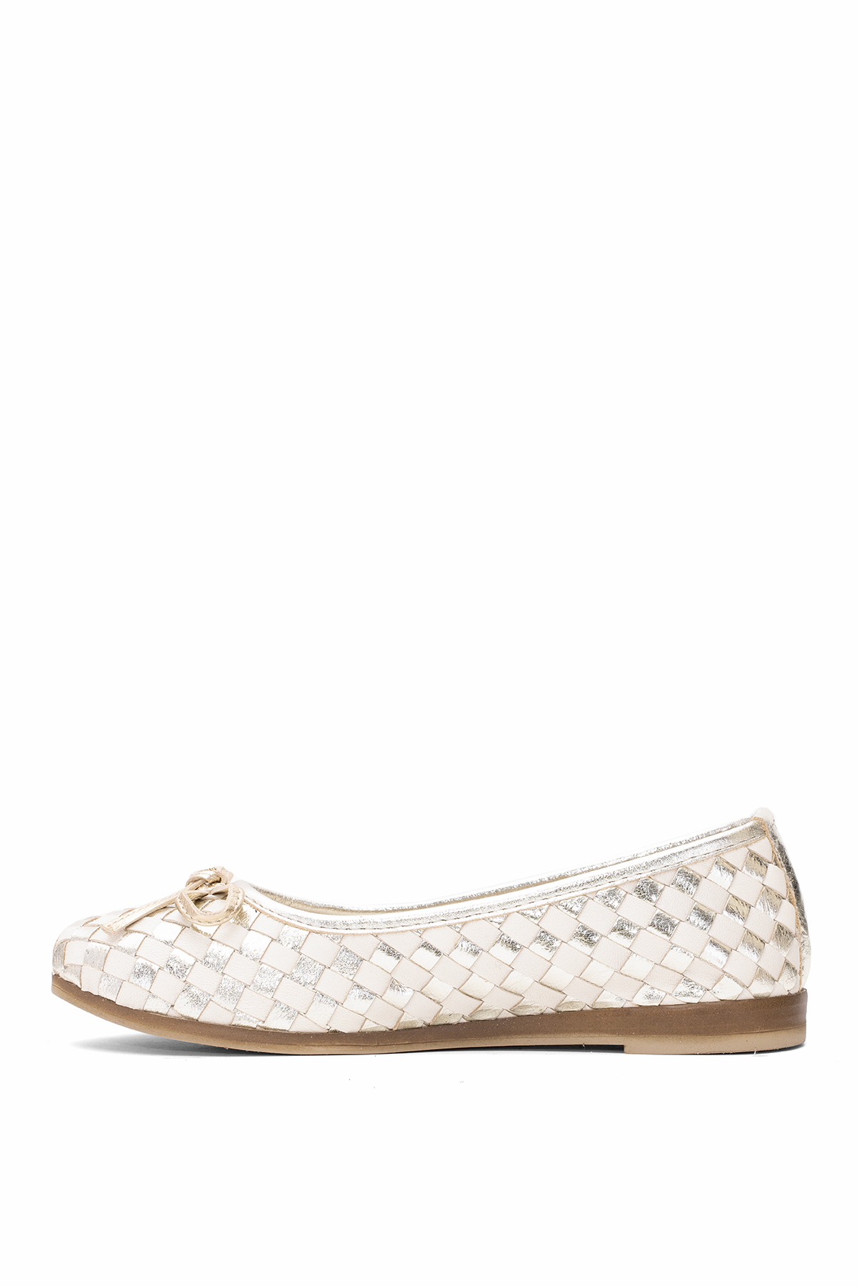 Mammamia D25YA-525 Kadın Hakiki Deri Babet Altın