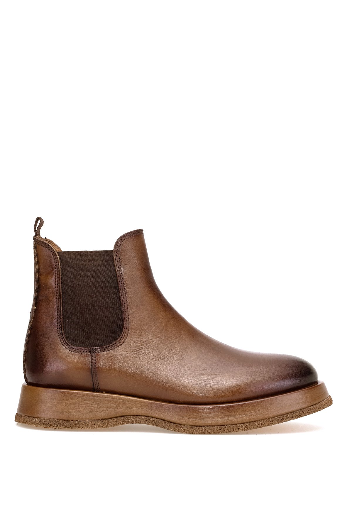 Marcomen 152-22327 Erkek Hakiki Deri Chelsea Bot Kahverengi