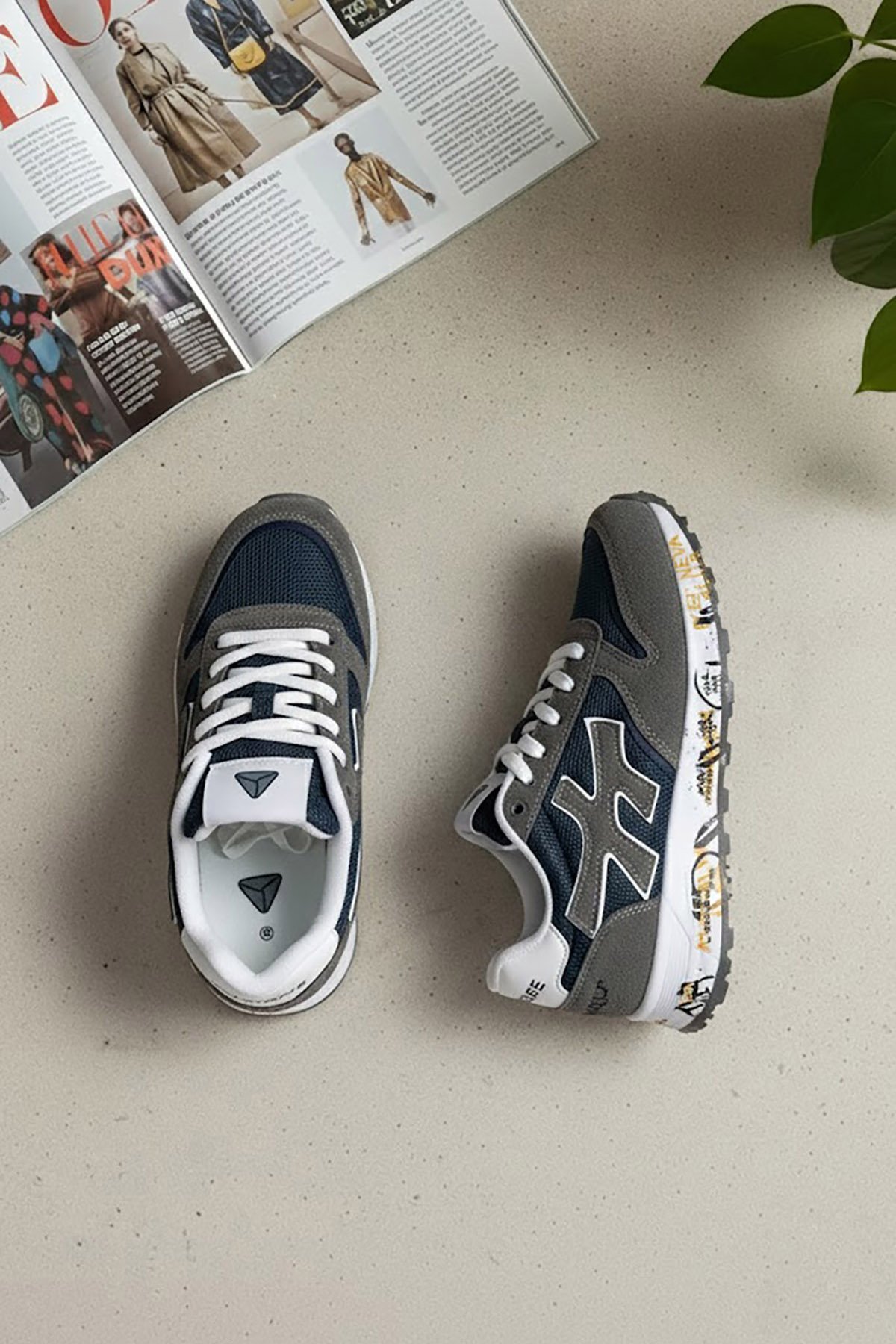 Mc Jamper 2444 Erkek Klasik Sneaker Lacivert - Gri