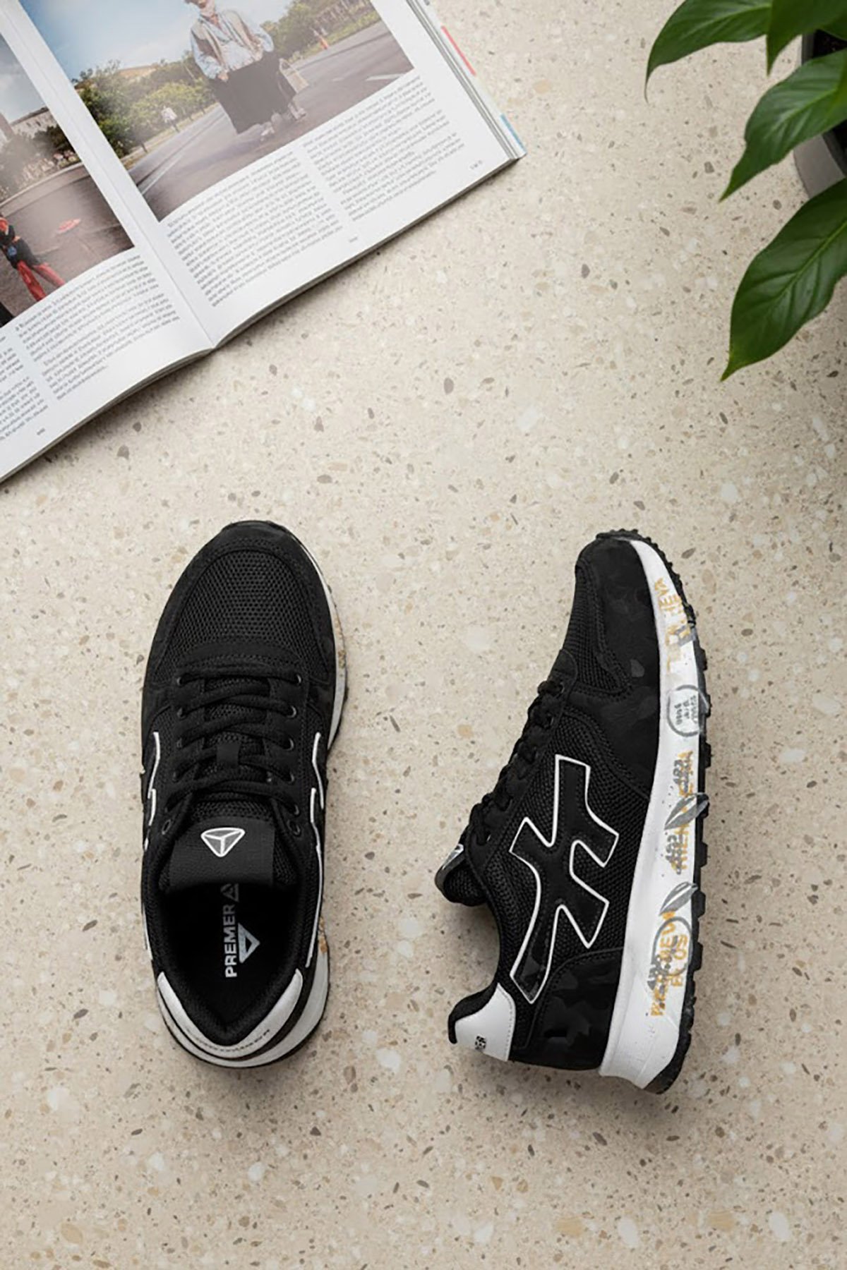 Mc Jamper 2444 Erkek Klasik Sneaker Siyah - Beyaz