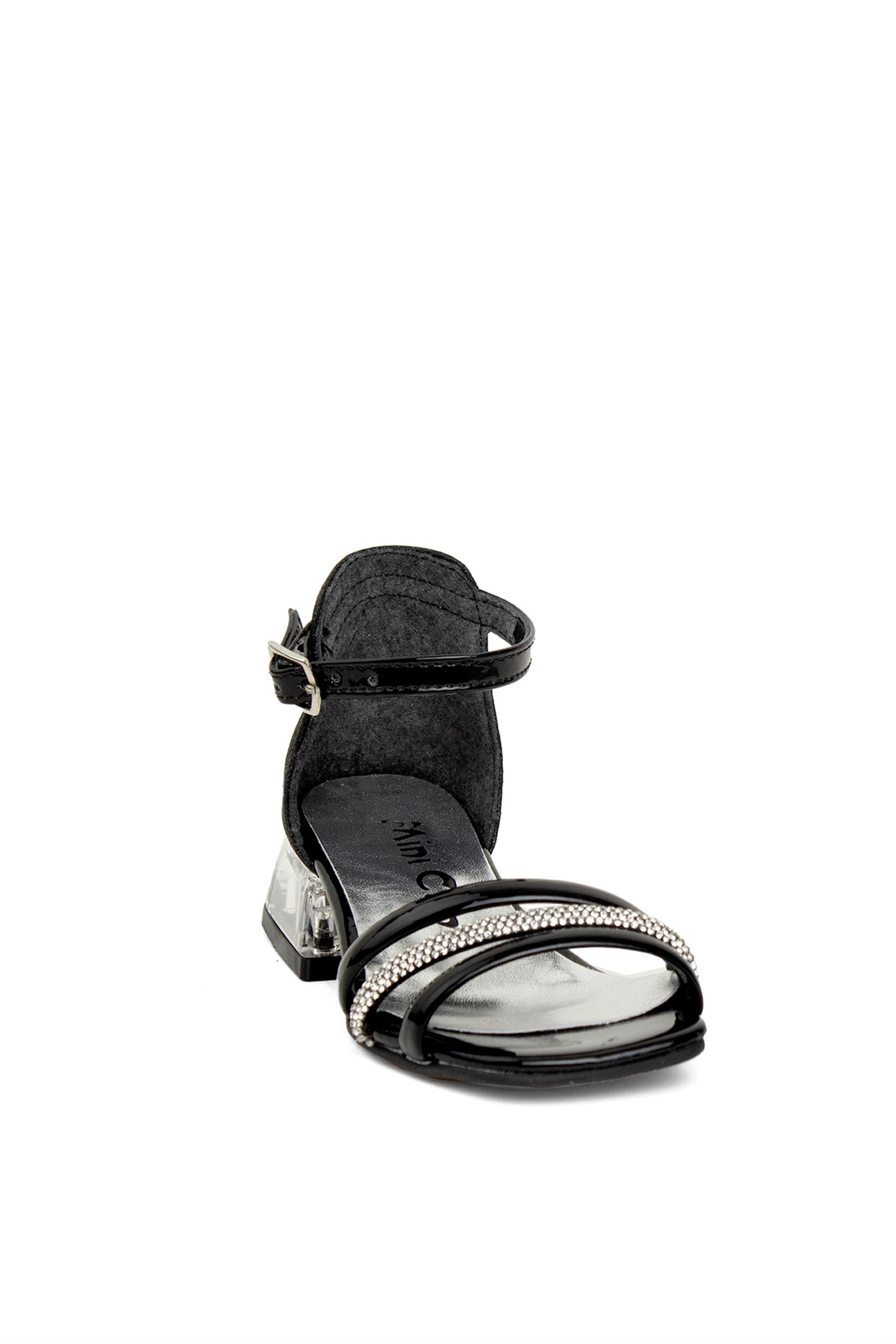 Minican BR P 116 Patik Kız Çocuk Abiye Ayakkabı Siyah