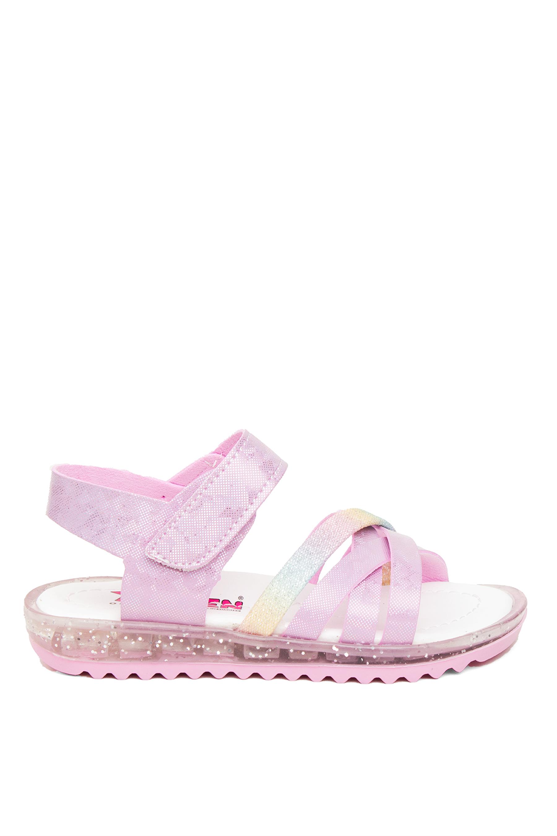 Minican ŞA P K 011 Patik Kız Çocuk Düz Sandalet Pembe