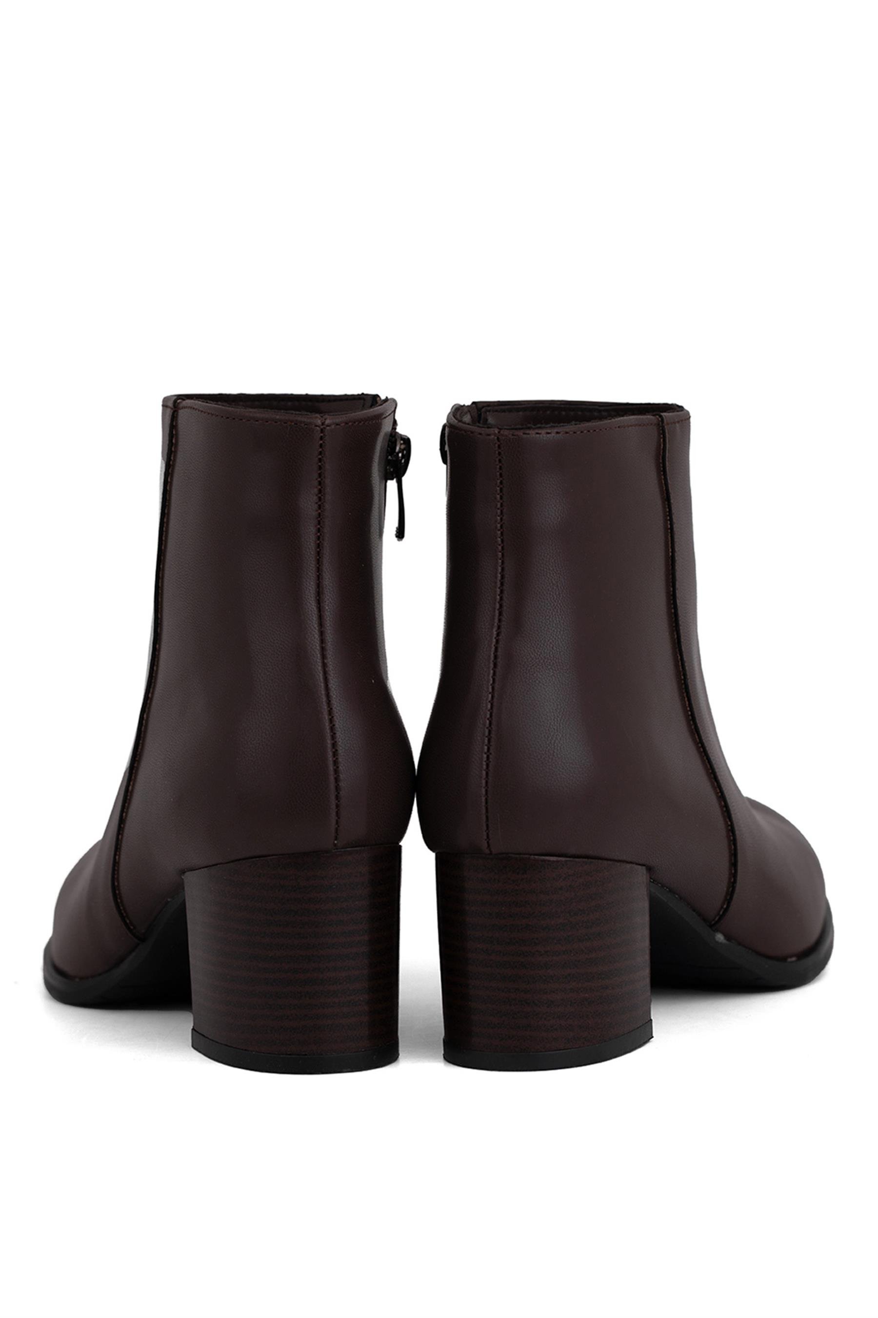 Miss Park Moda PM09 K1800 Kadın Topuklu Bot Kahverengi