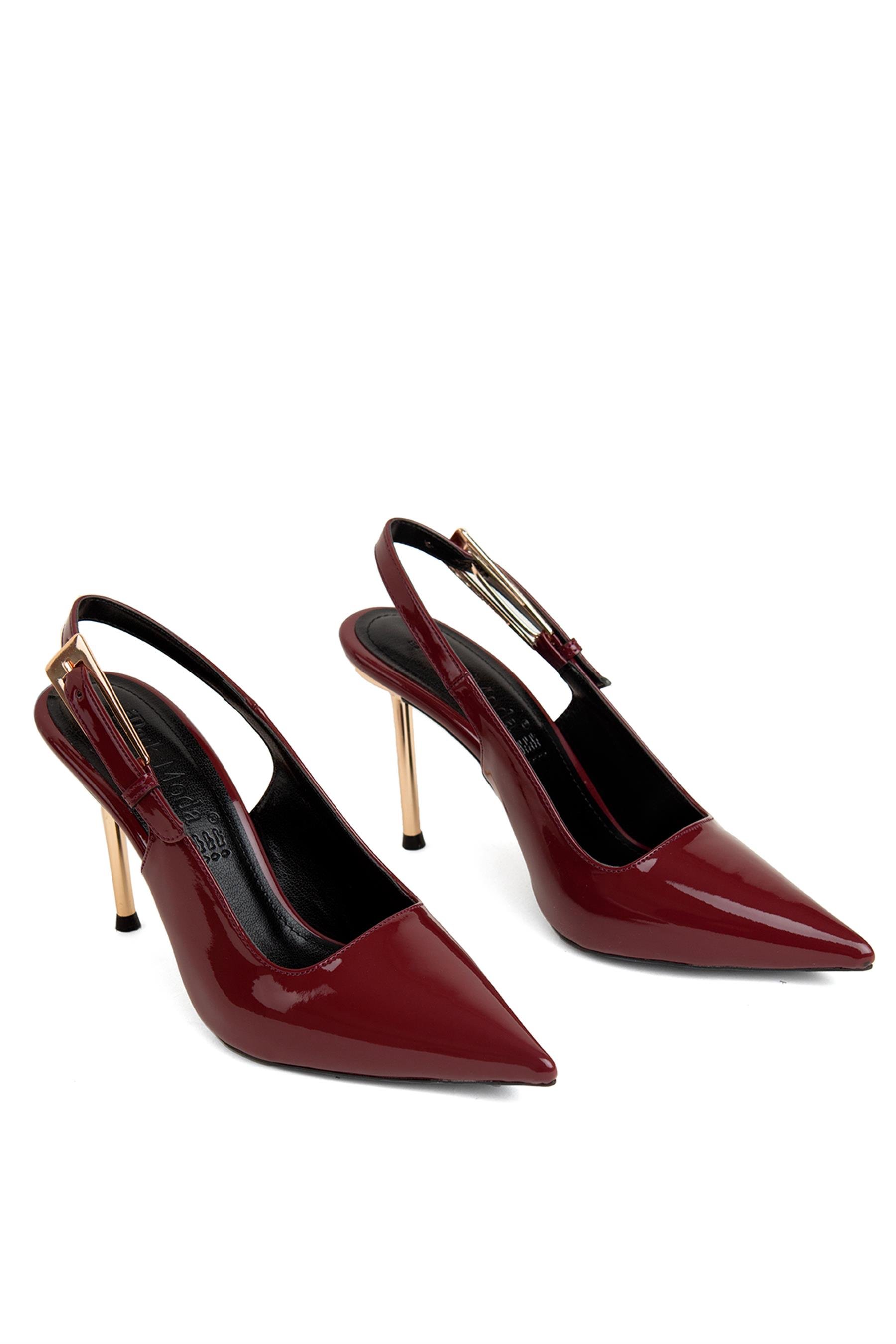 Miss Park Moda PM170 K9290 Kadın Abiye Ayakkabı Bordo