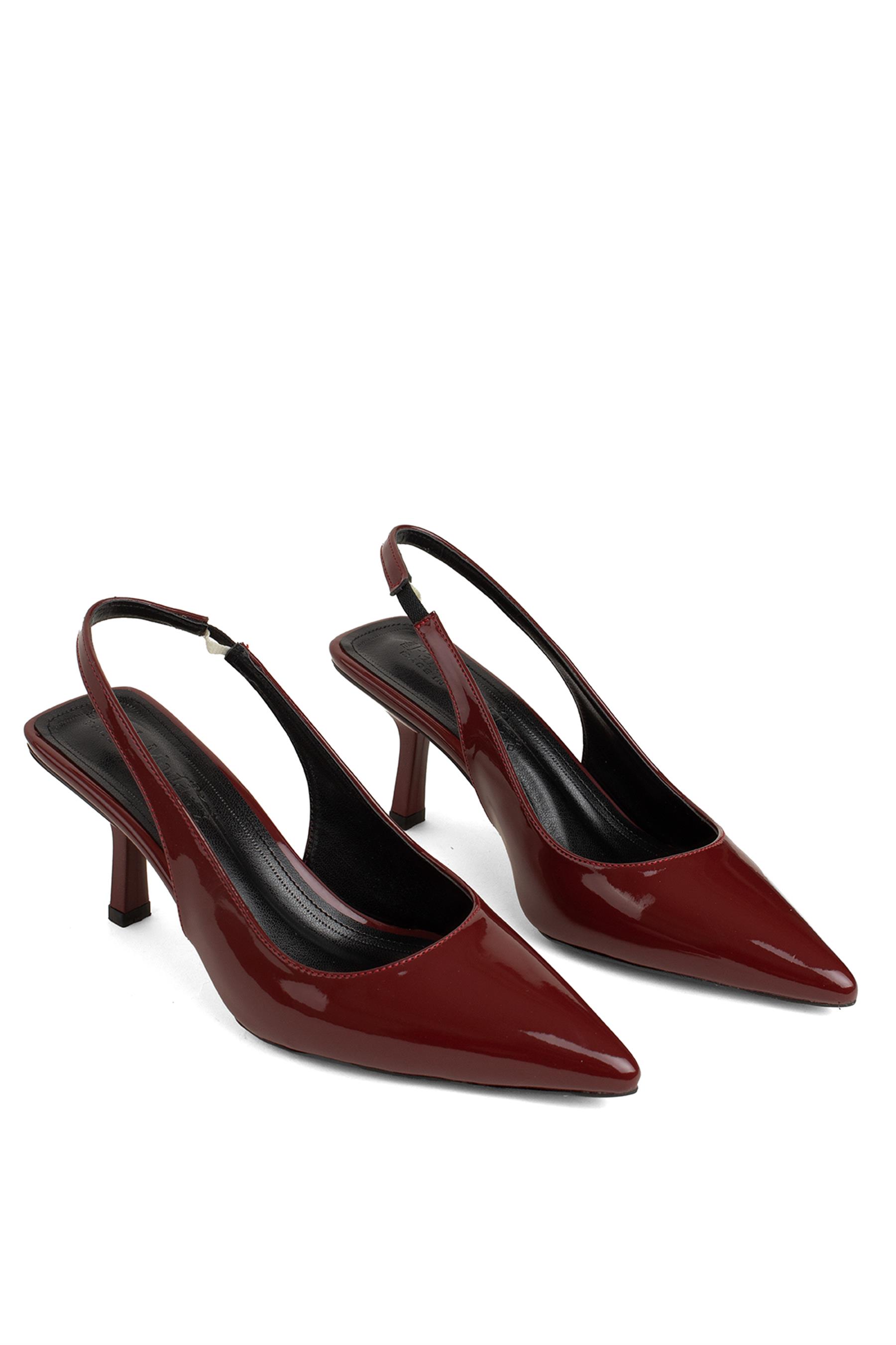 Miss Park Moda PM492 K601 Kadın Topuklu Ayakkabı Bordo